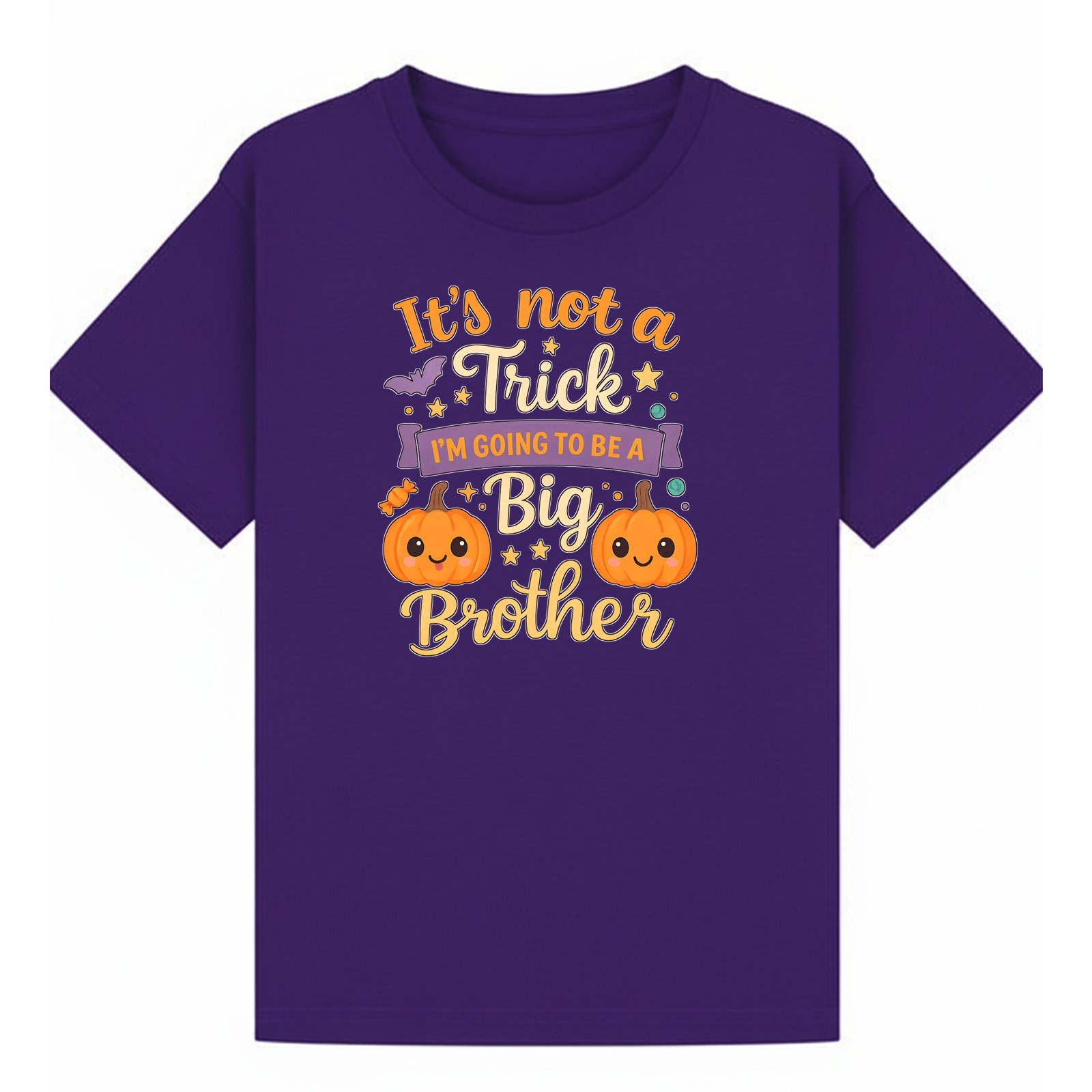BGBRO31 artwork on purple T-shirt