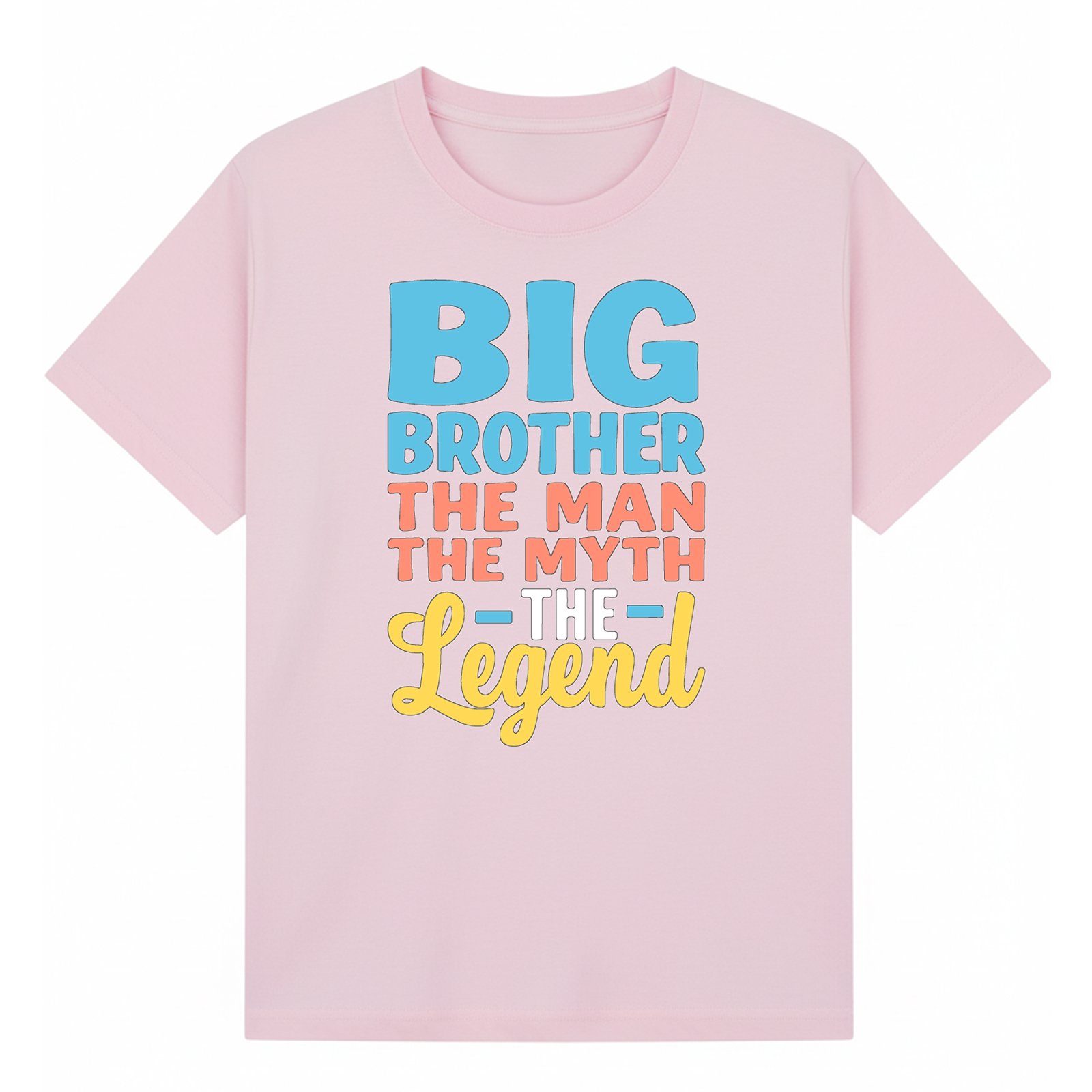 BGBRO32 artwork on light pink T-shirt