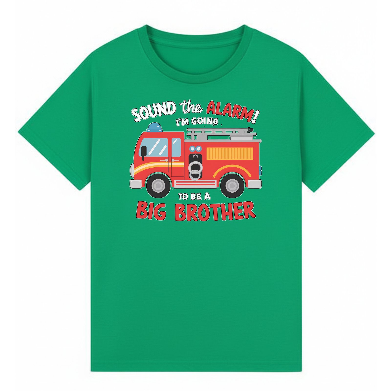 BGBRO33 artwork on irish green T-shirt