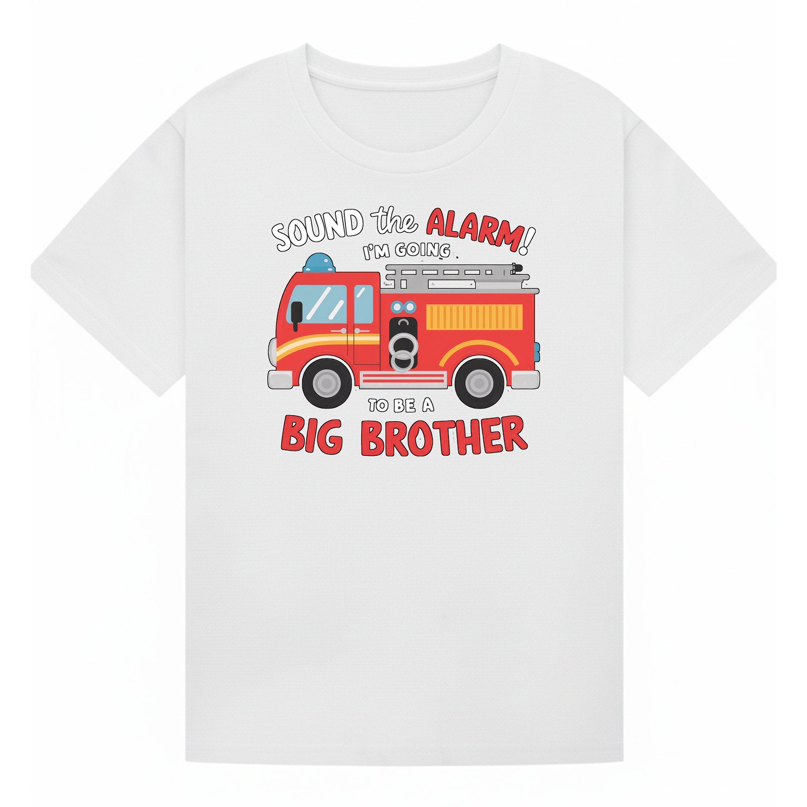 BGBRO33 artwork on white T-shirt