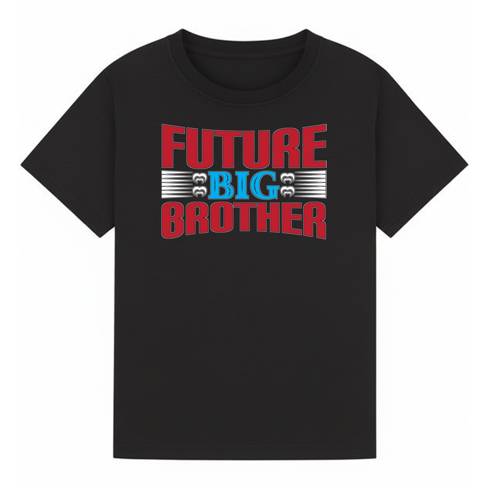 BGBRO34 artwork on black T-shirt