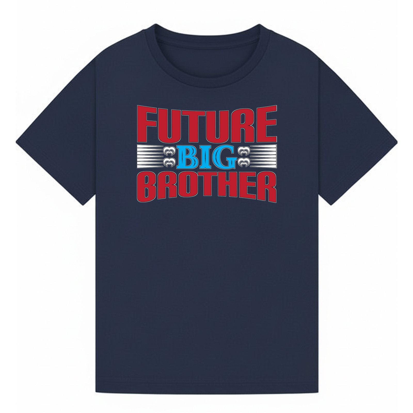 BGBRO34 artwork on navy T-shirt