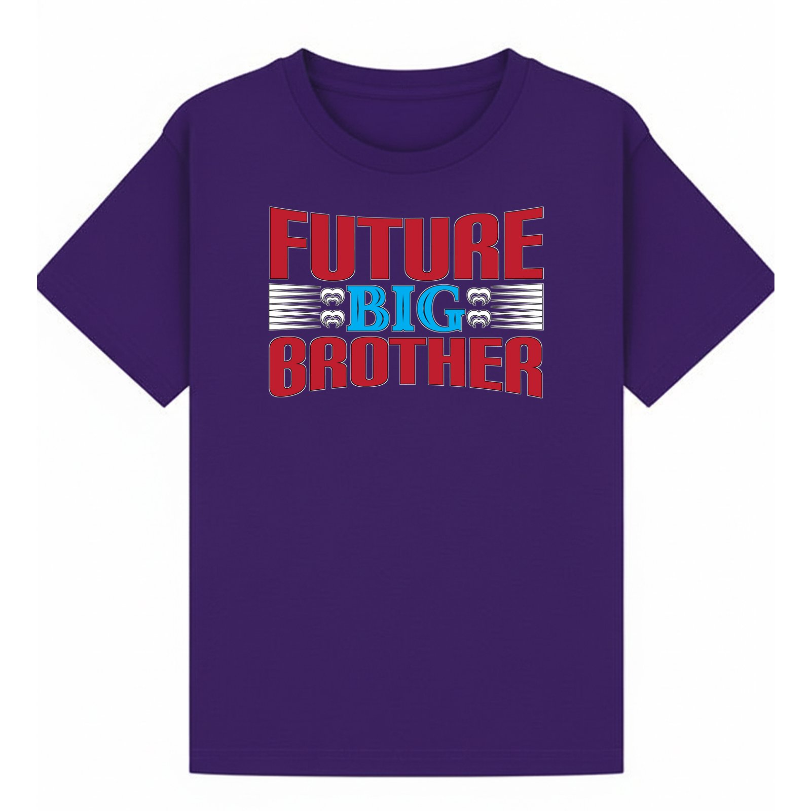 BGBRO34 artwork on purple T-shirt