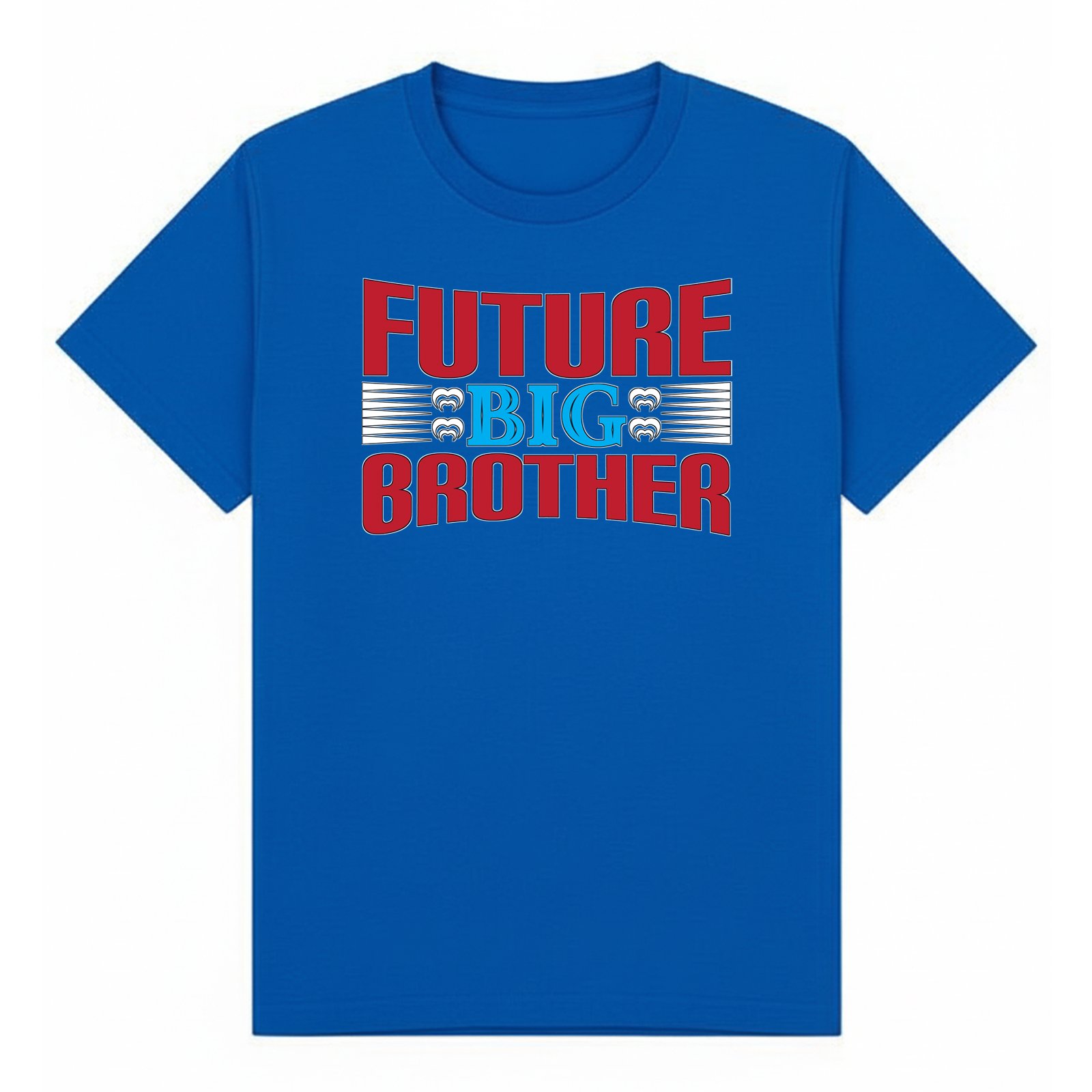 BGBRO34 artwork on royal T-shirt