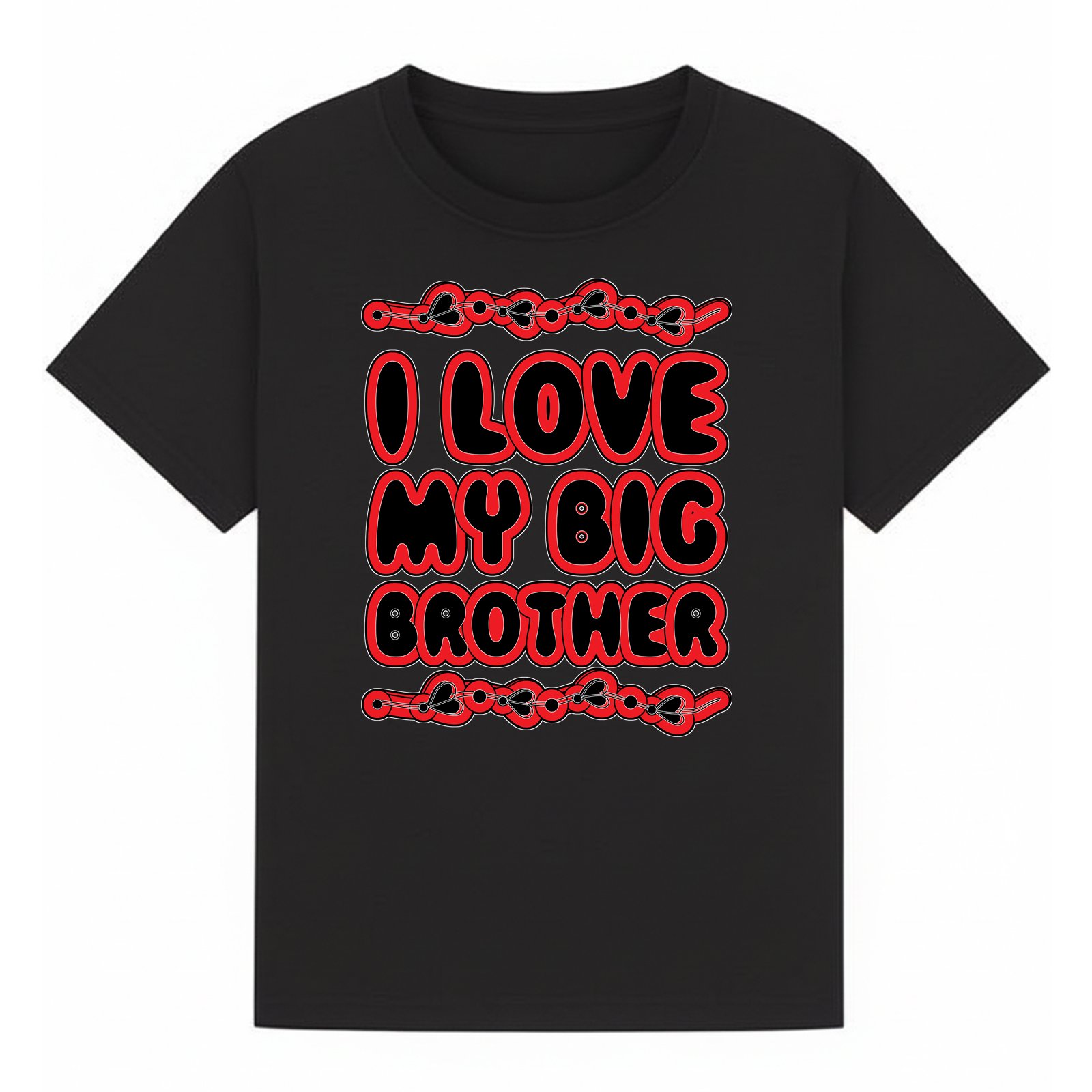 BGBRO36 artwork on black T-shirt