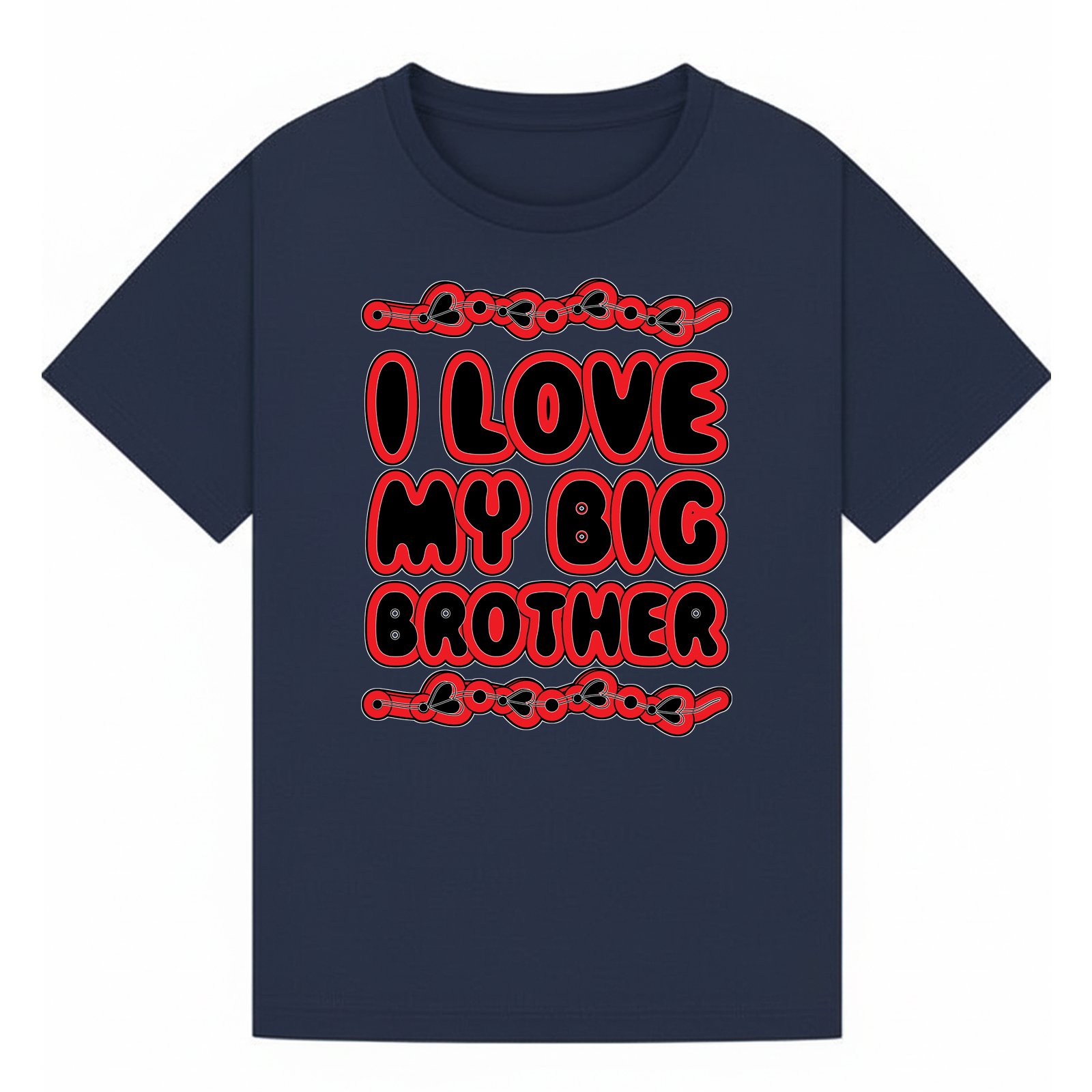 BGBRO36 artwork on navy T-shirt