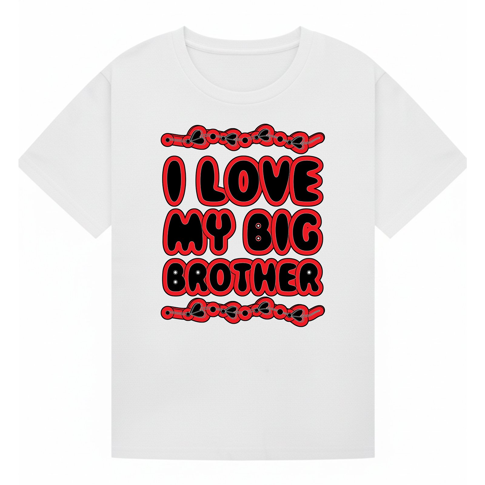 BGBRO36 artwork on white T-shirt