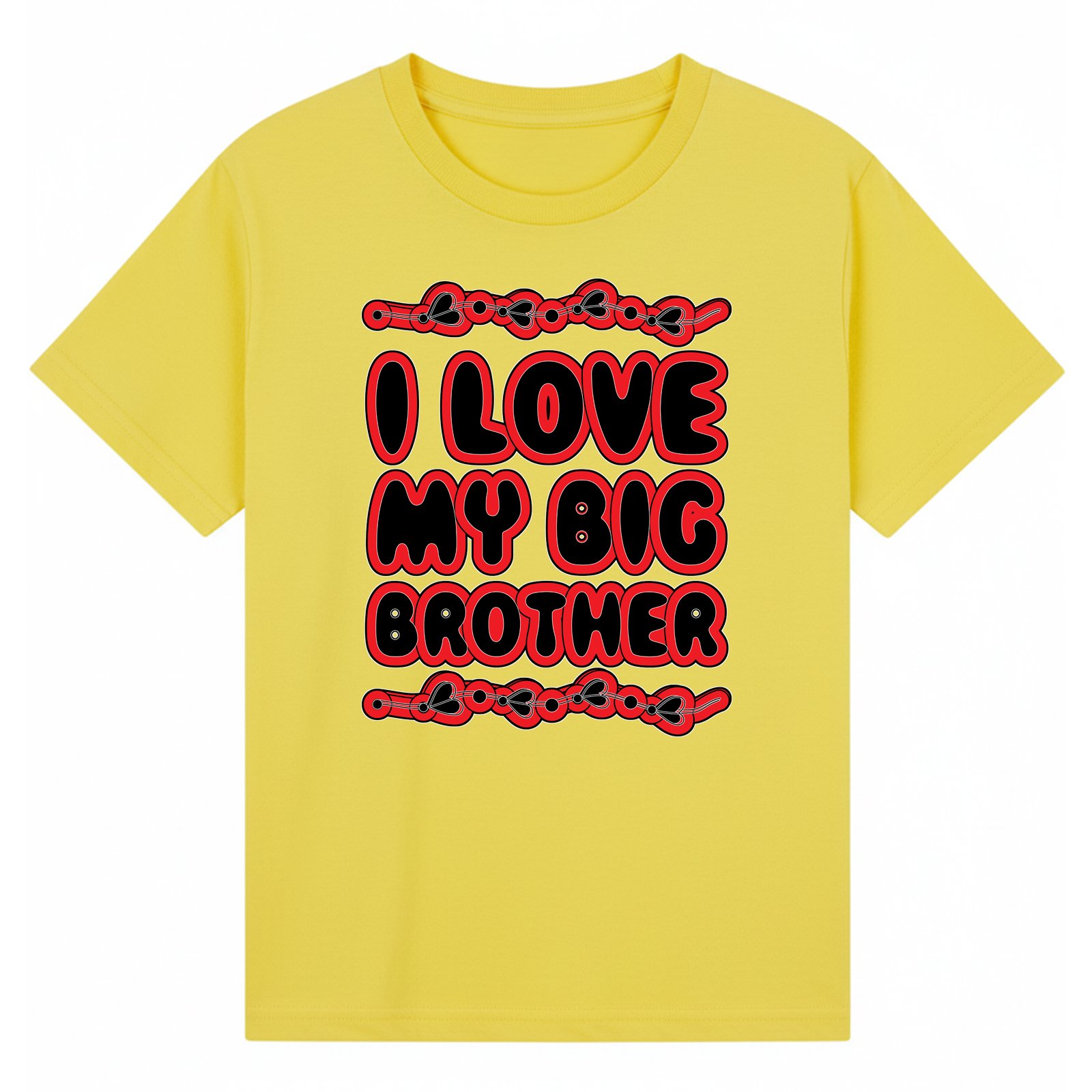 BGBRO36 artwork on yellow T-shirt