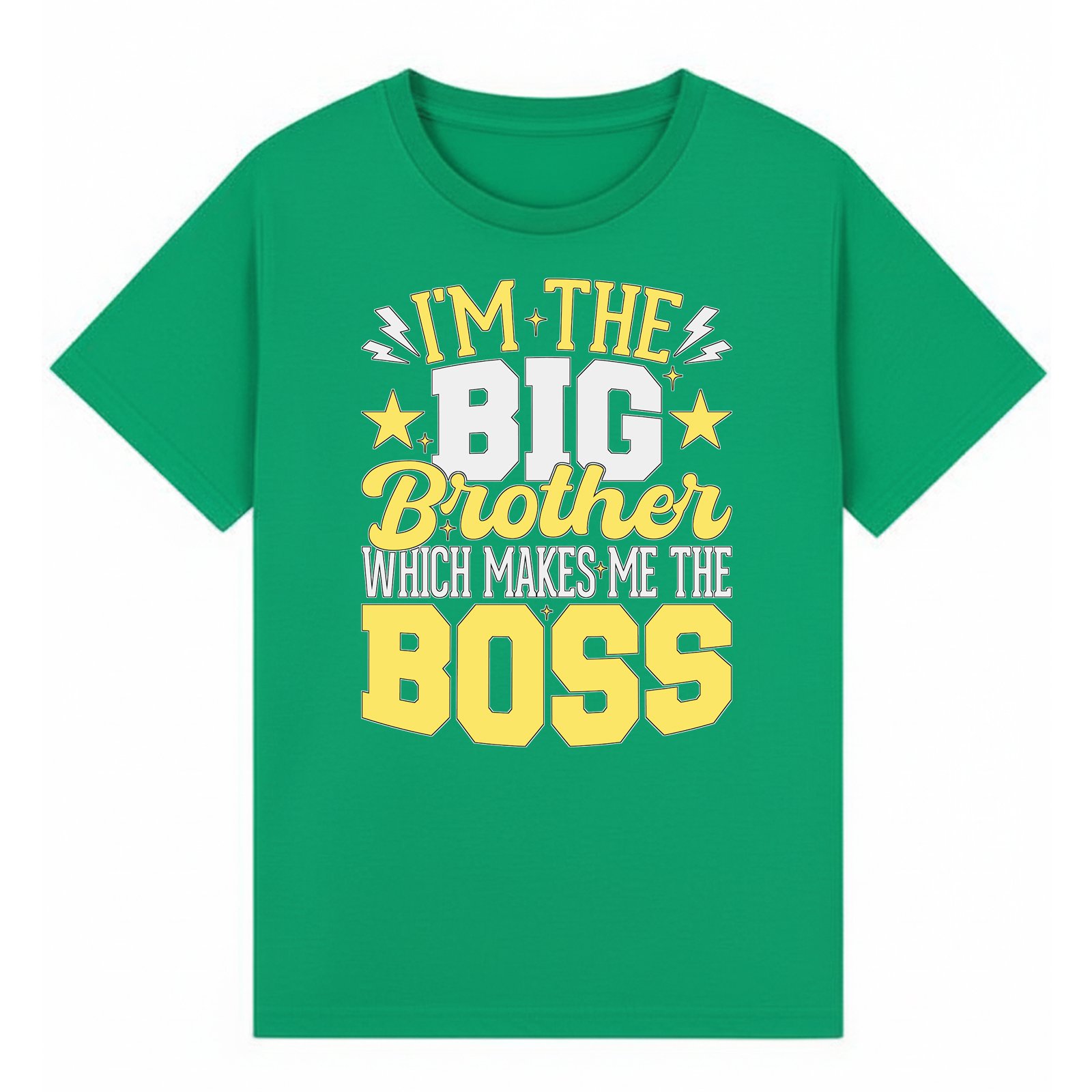 BGBRO37 artwork on irish green T-shirt
