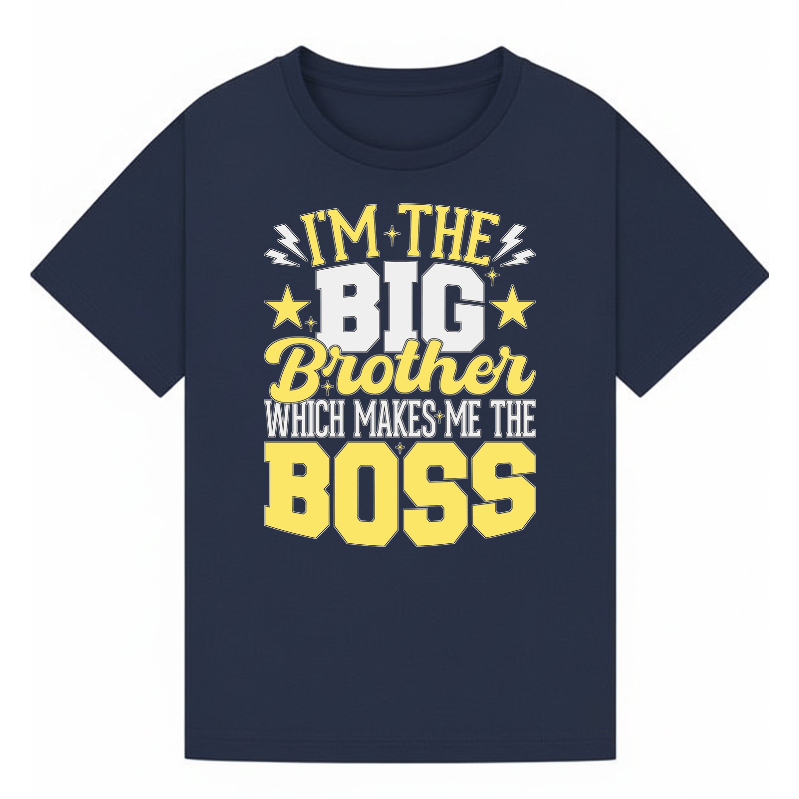 BGBRO37 artwork on navy T-shirt