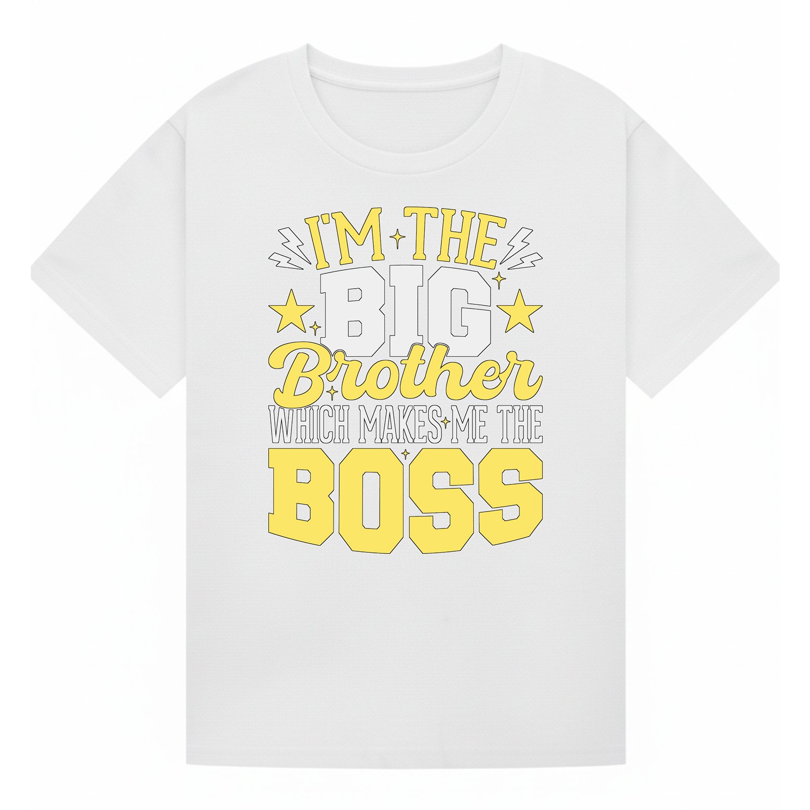 BGBRO37 artwork on white T-shirt