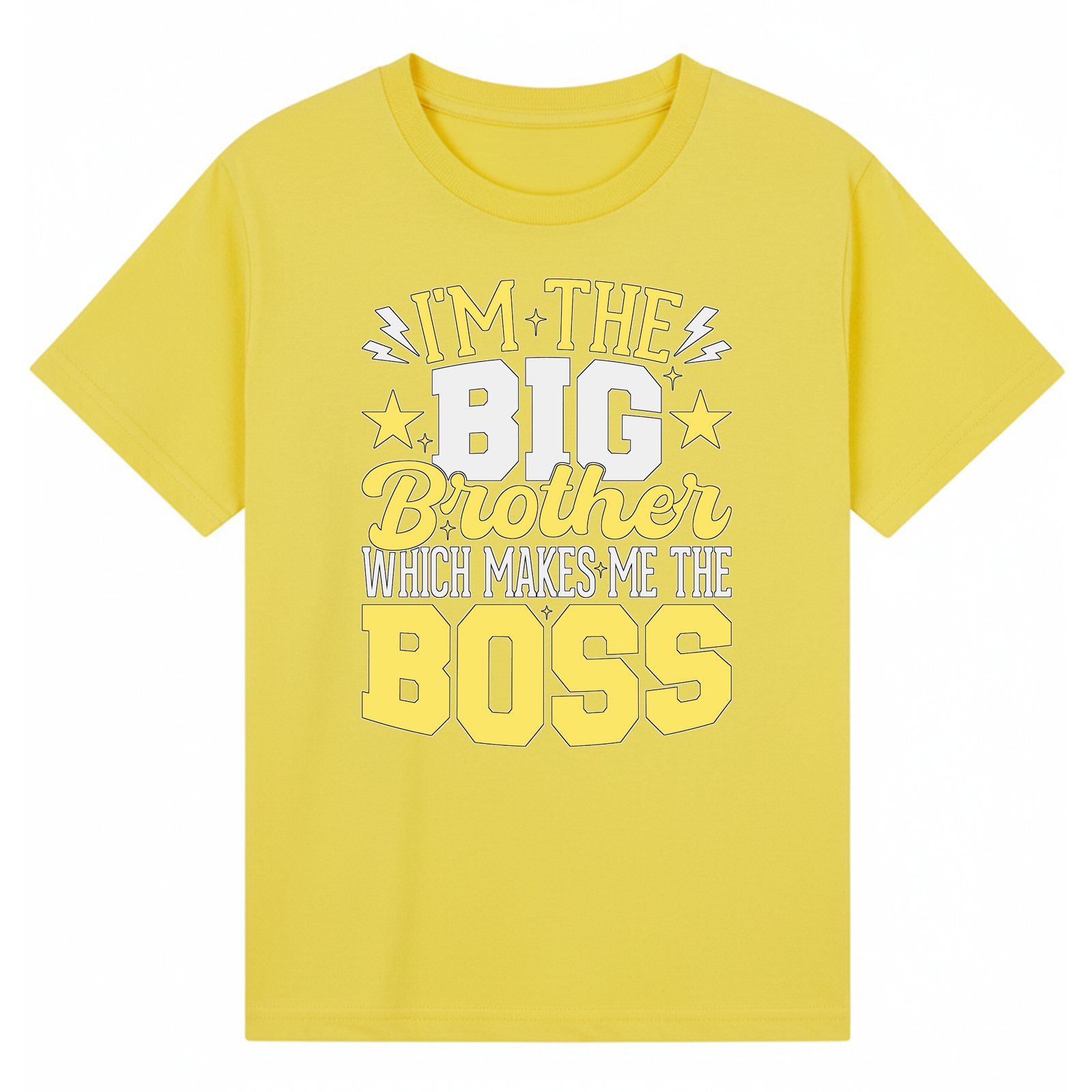 BGBRO37 artwork on yellow T-shirt