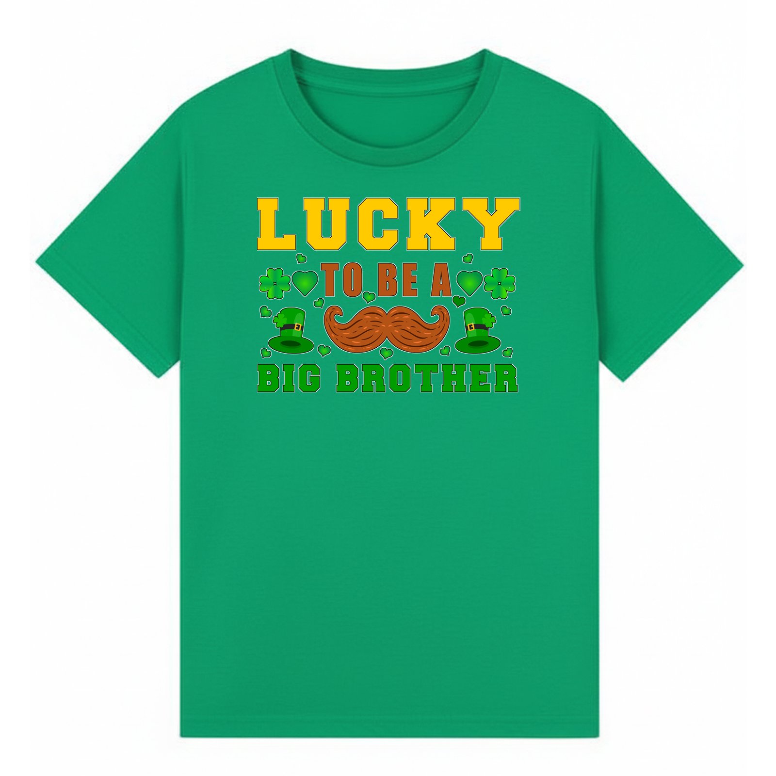 BGBRO38 artwork on irish green T-shirt