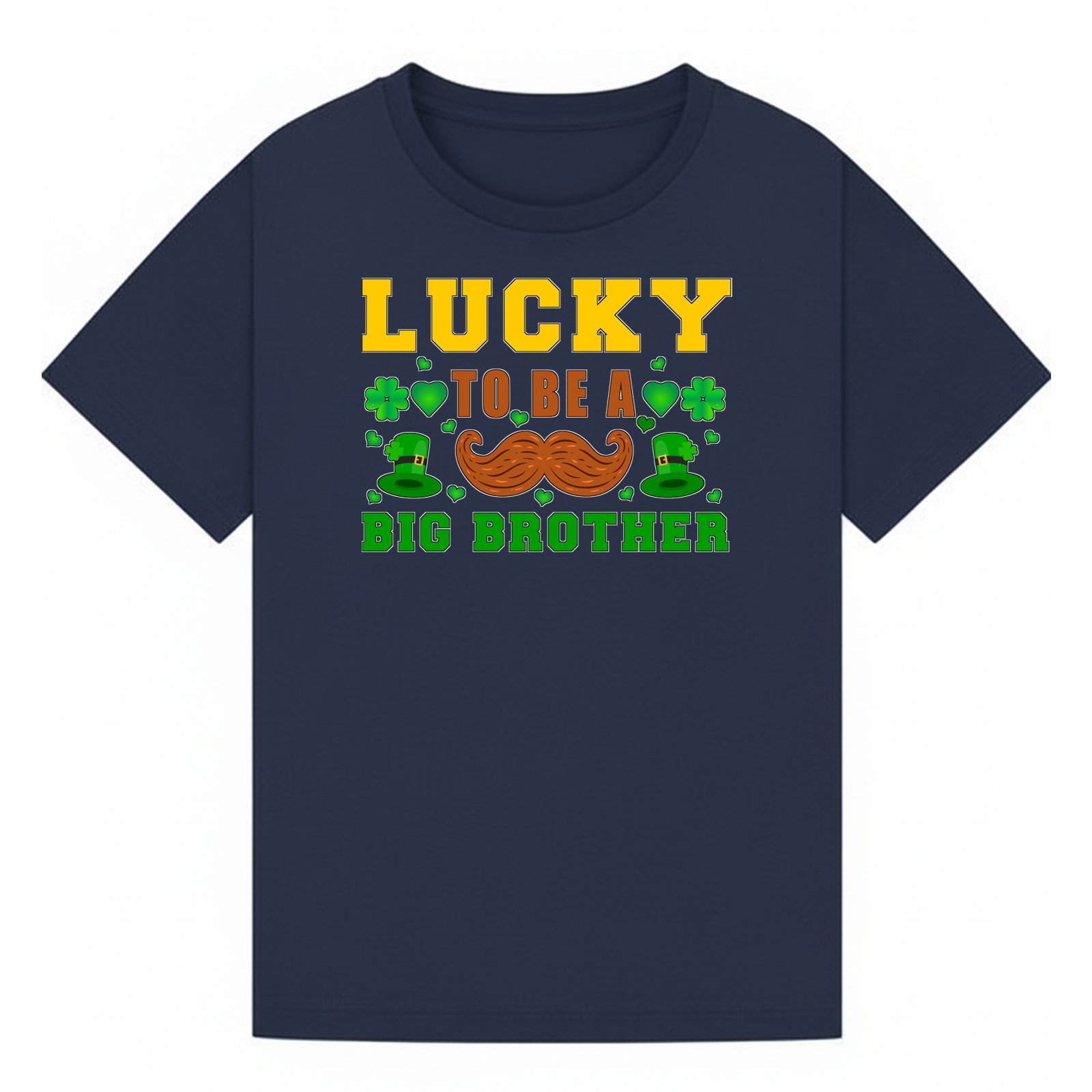 BGBRO38 artwork on navy T-shirt