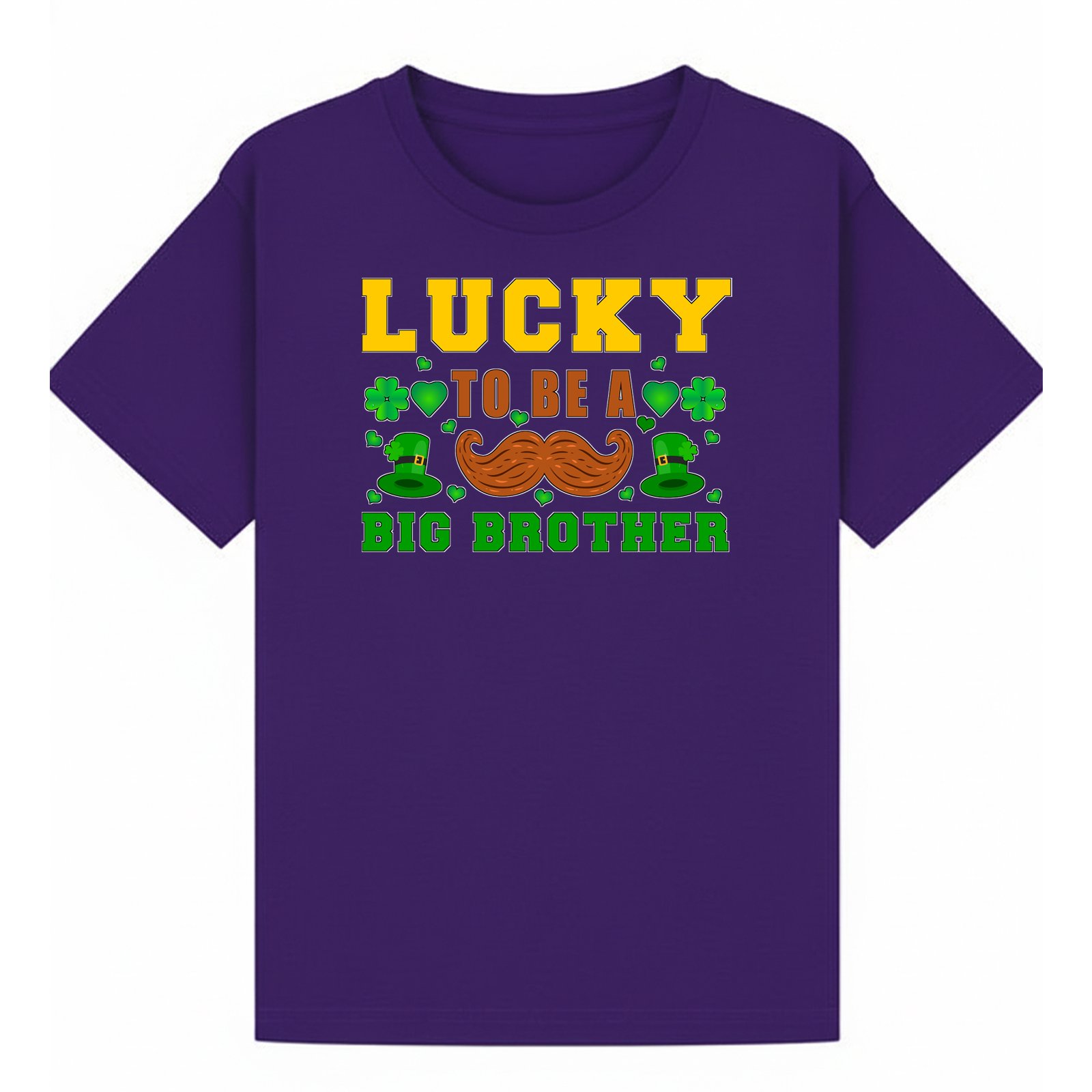 BGBRO38 artwork on purple T-shirt