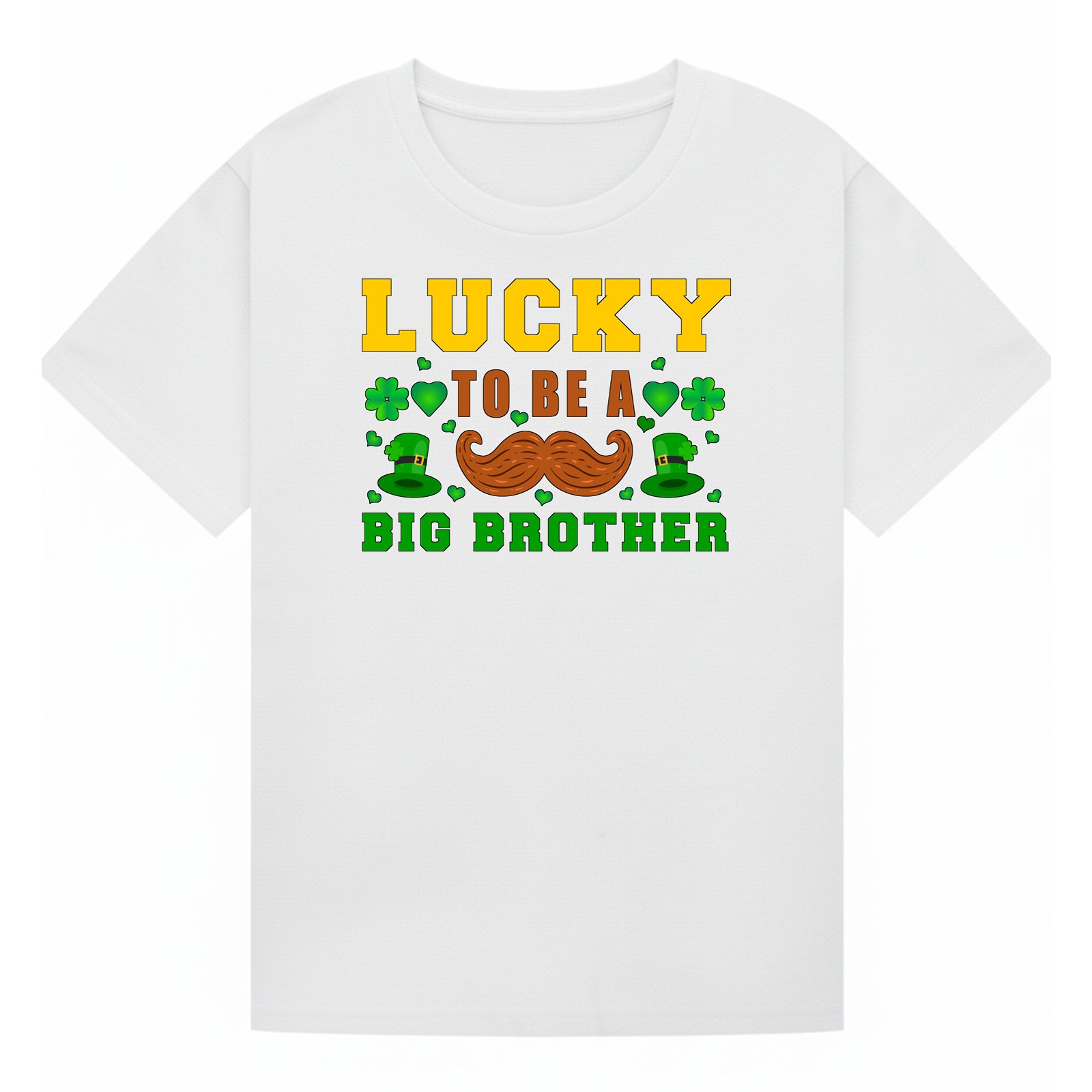 BGBRO38 artwork on white T-shirt