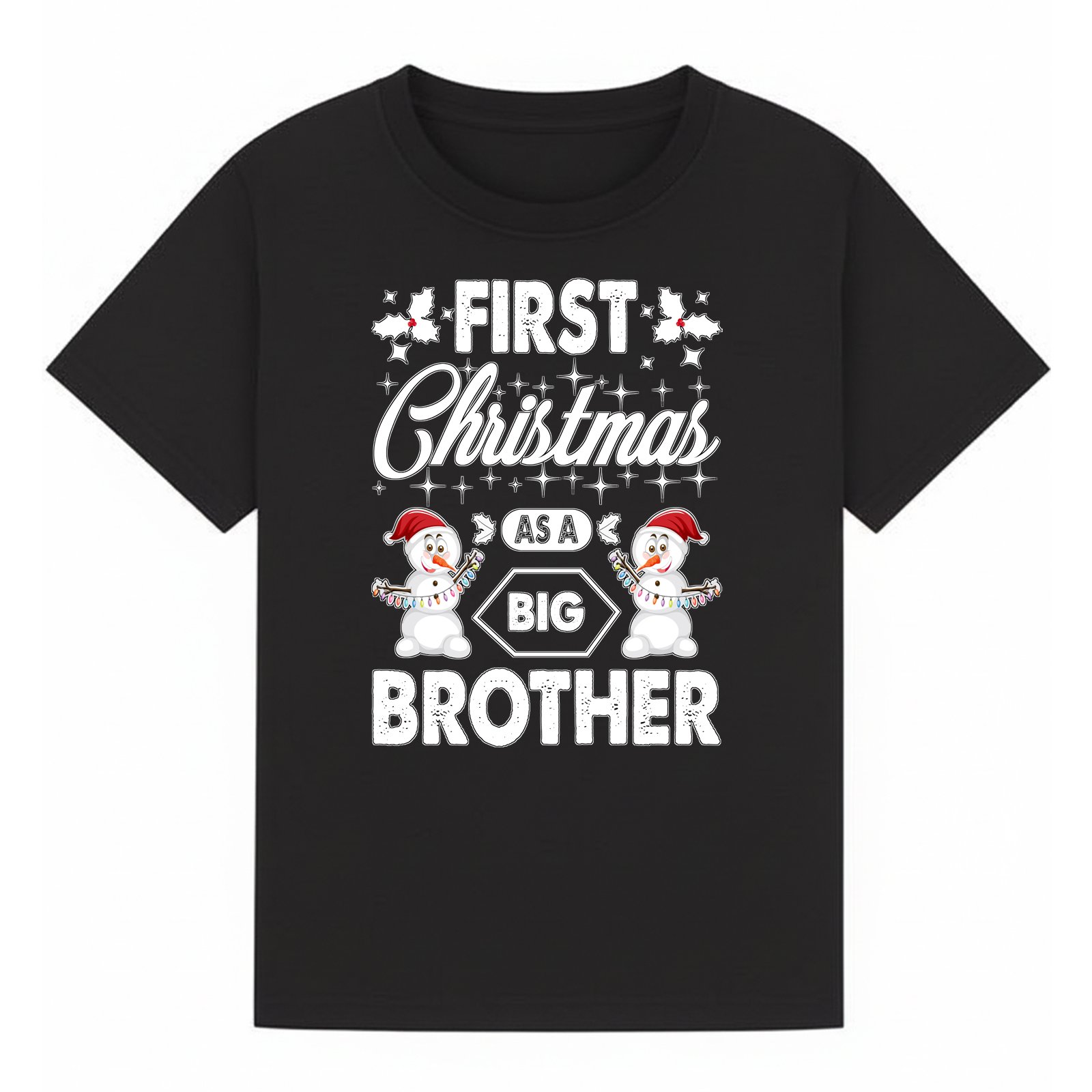 BGBRO41 artwork on black T-shirt