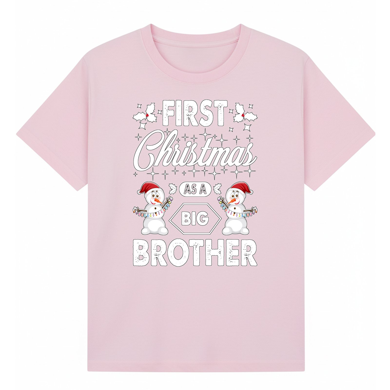 BGBRO41 artwork on light pink T-shirt
