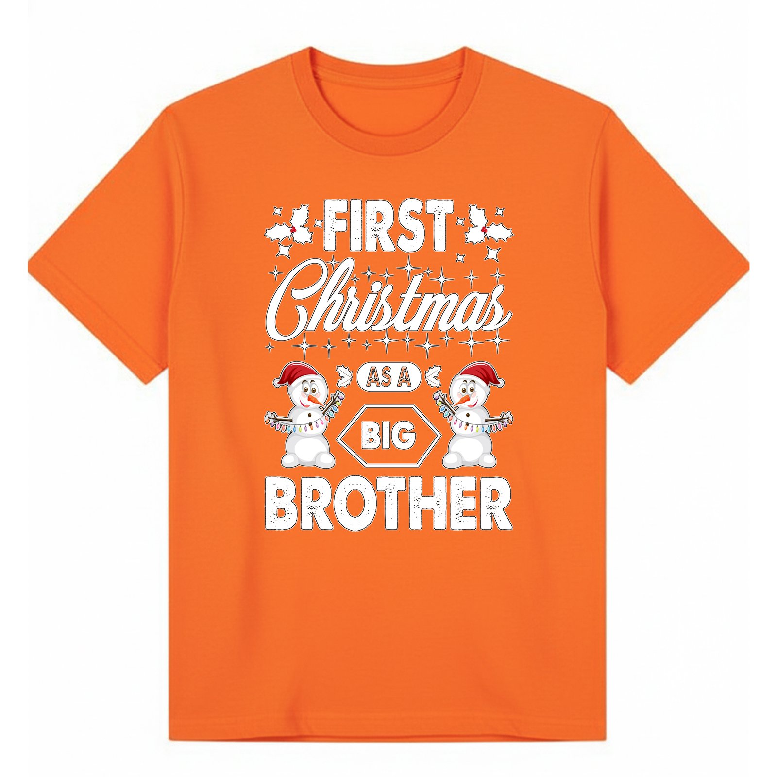 BGBRO41 artwork on orange T-shirt