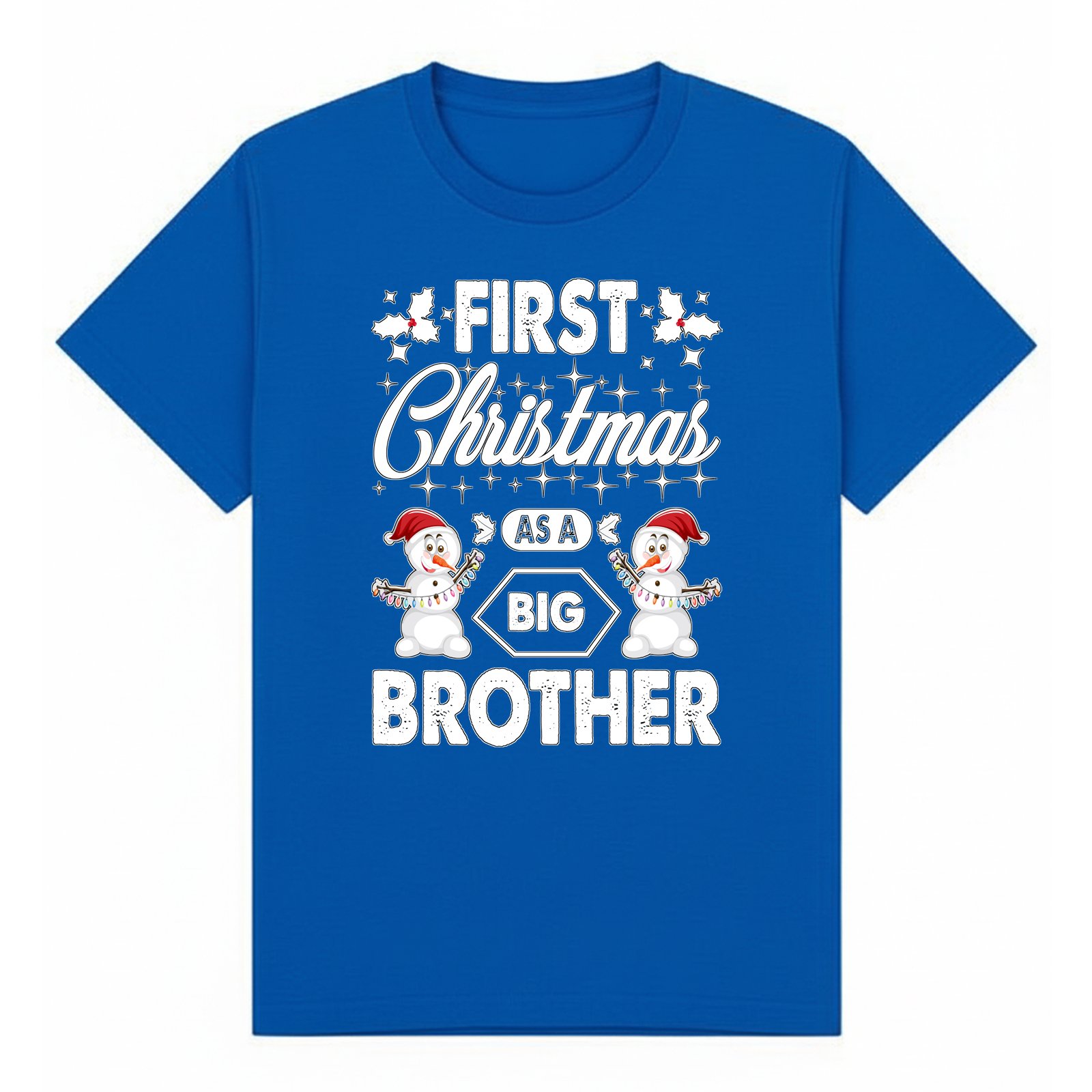 BGBRO41 artwork on royal T-shirt