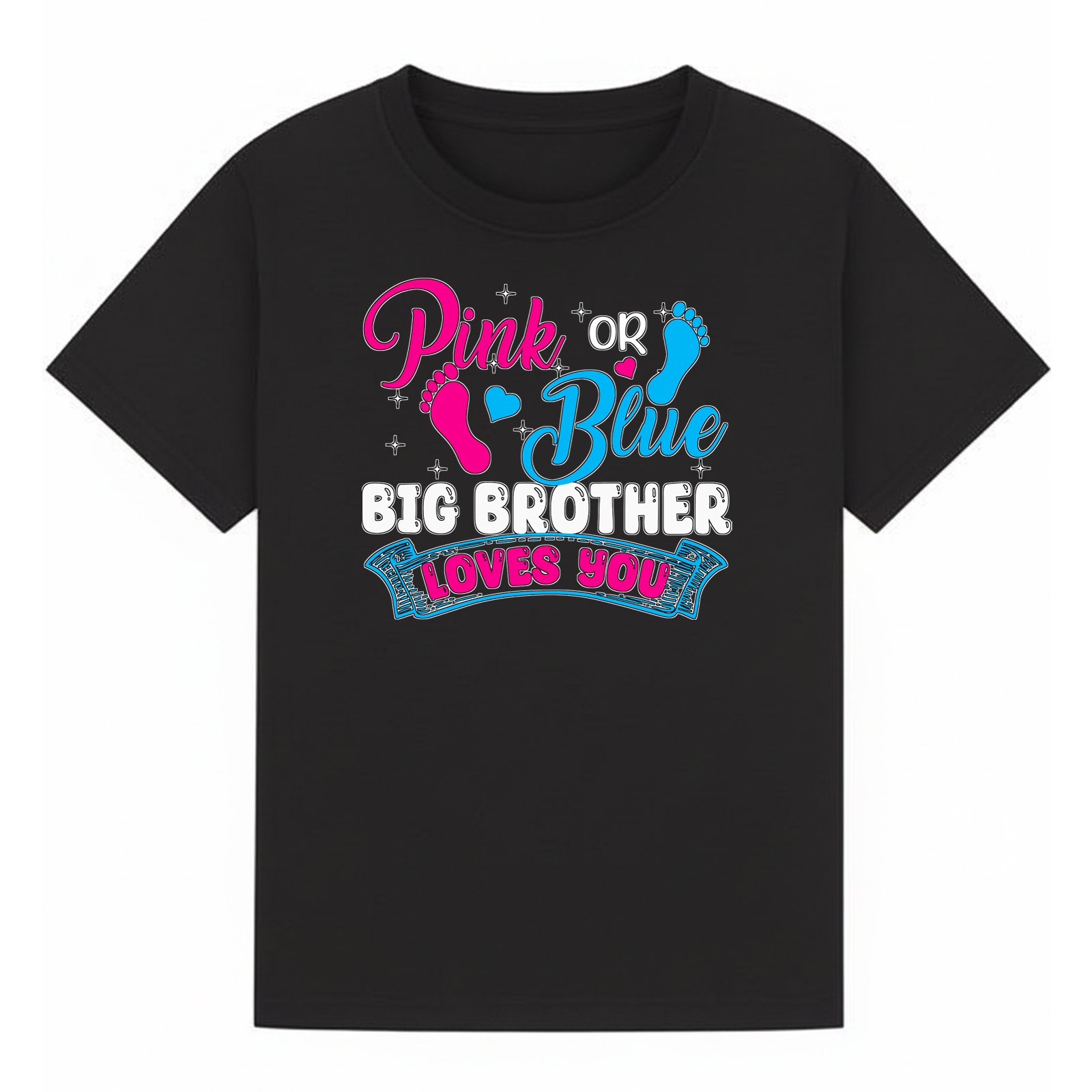 BGBRO42 artwork on black T-shirt