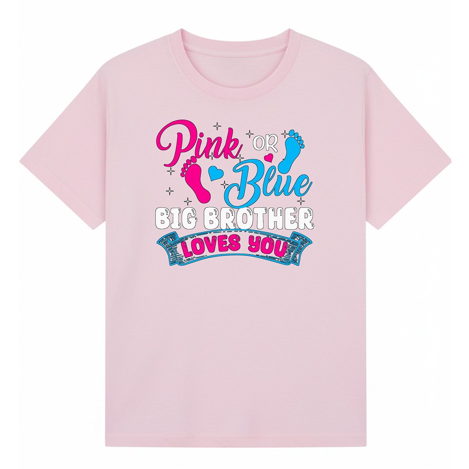 BGBRO42 artwork on light pink T-shirt