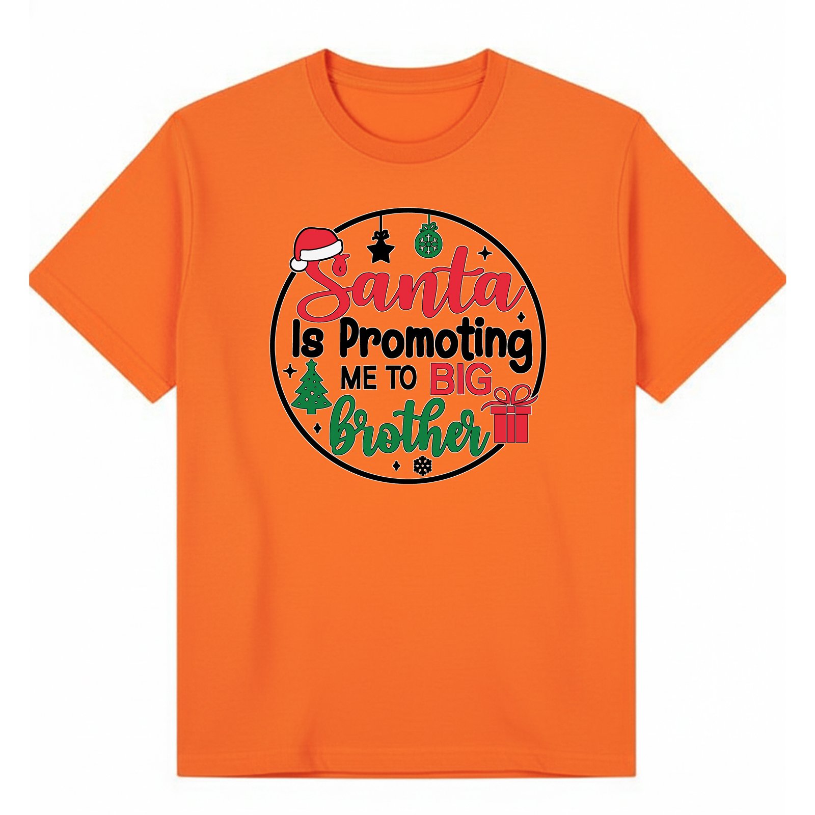 BGBRO47 artwork on orange T-shirt
