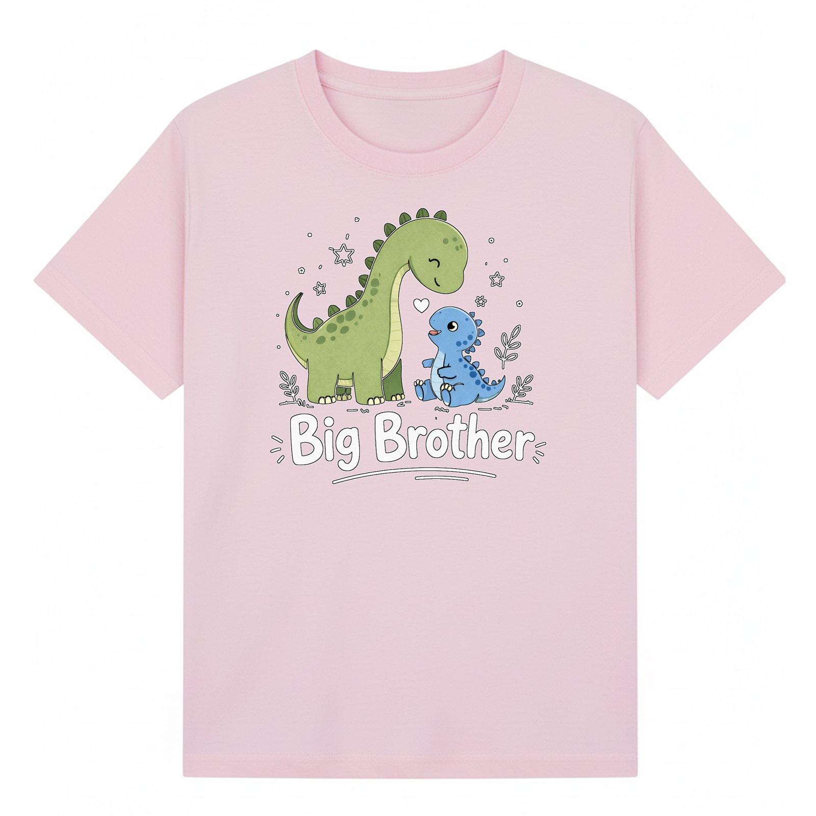 BGBRO48 artwork on light pink T-shirt