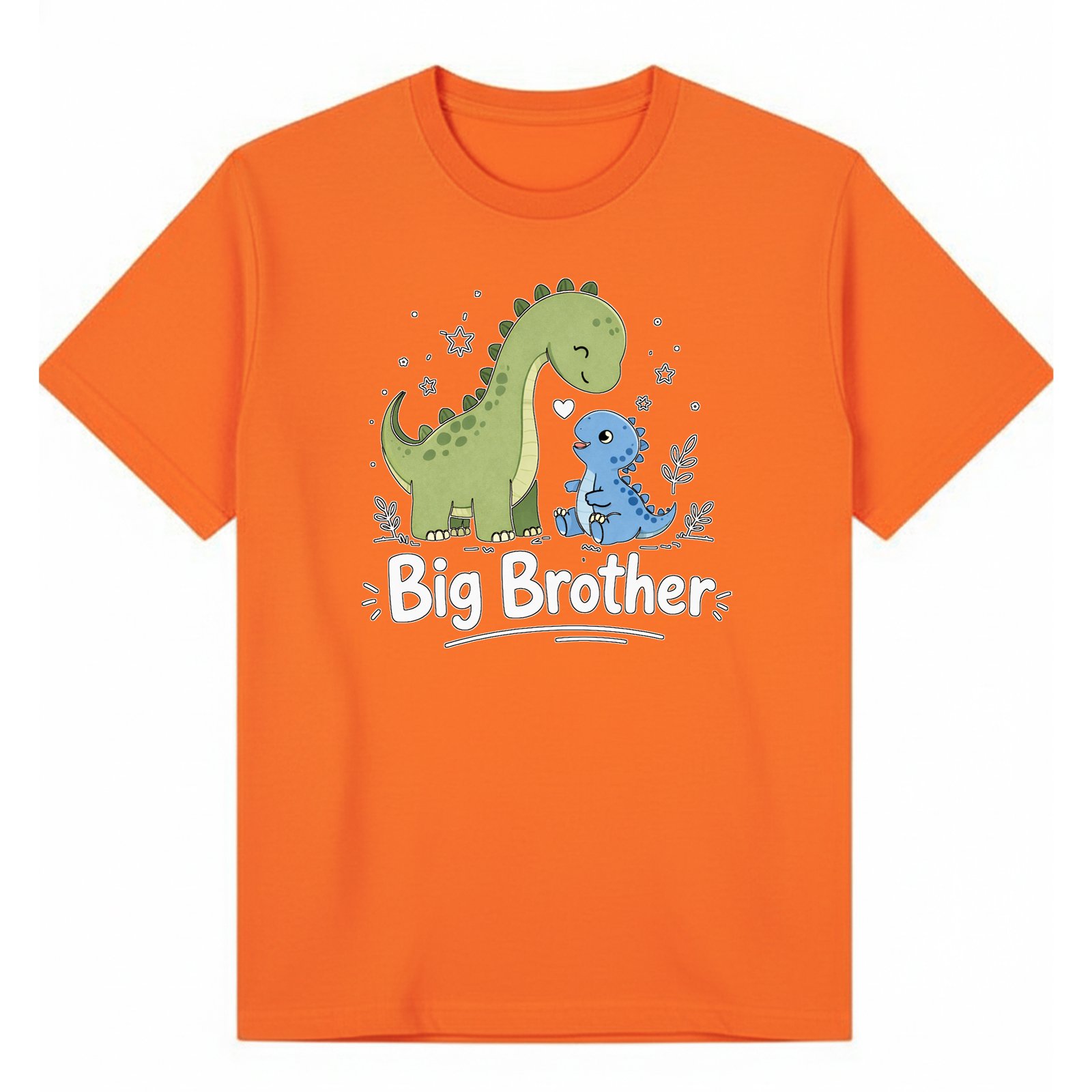 BGBRO48 artwork on orange T-shirt