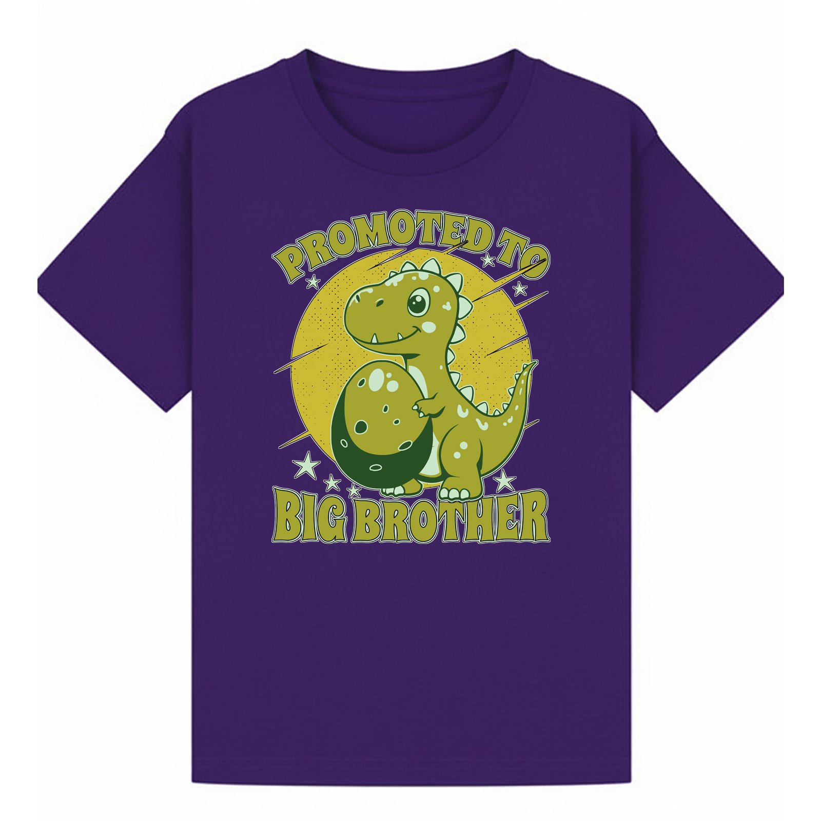 BGBRO52 artwork on purple T-shirt