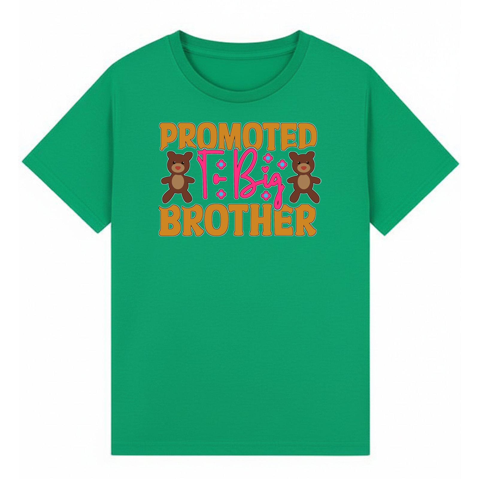 BGBRO54 artwork on irish green T-shirt