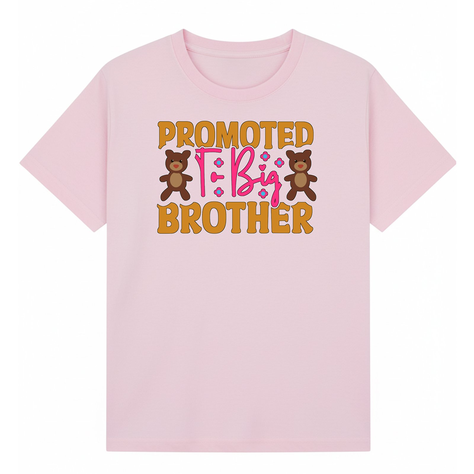 BGBRO54 artwork on light pink T-shirt