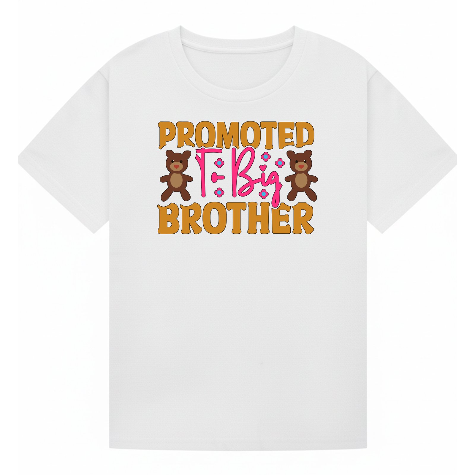 BGBRO54 artwork on white T-shirt