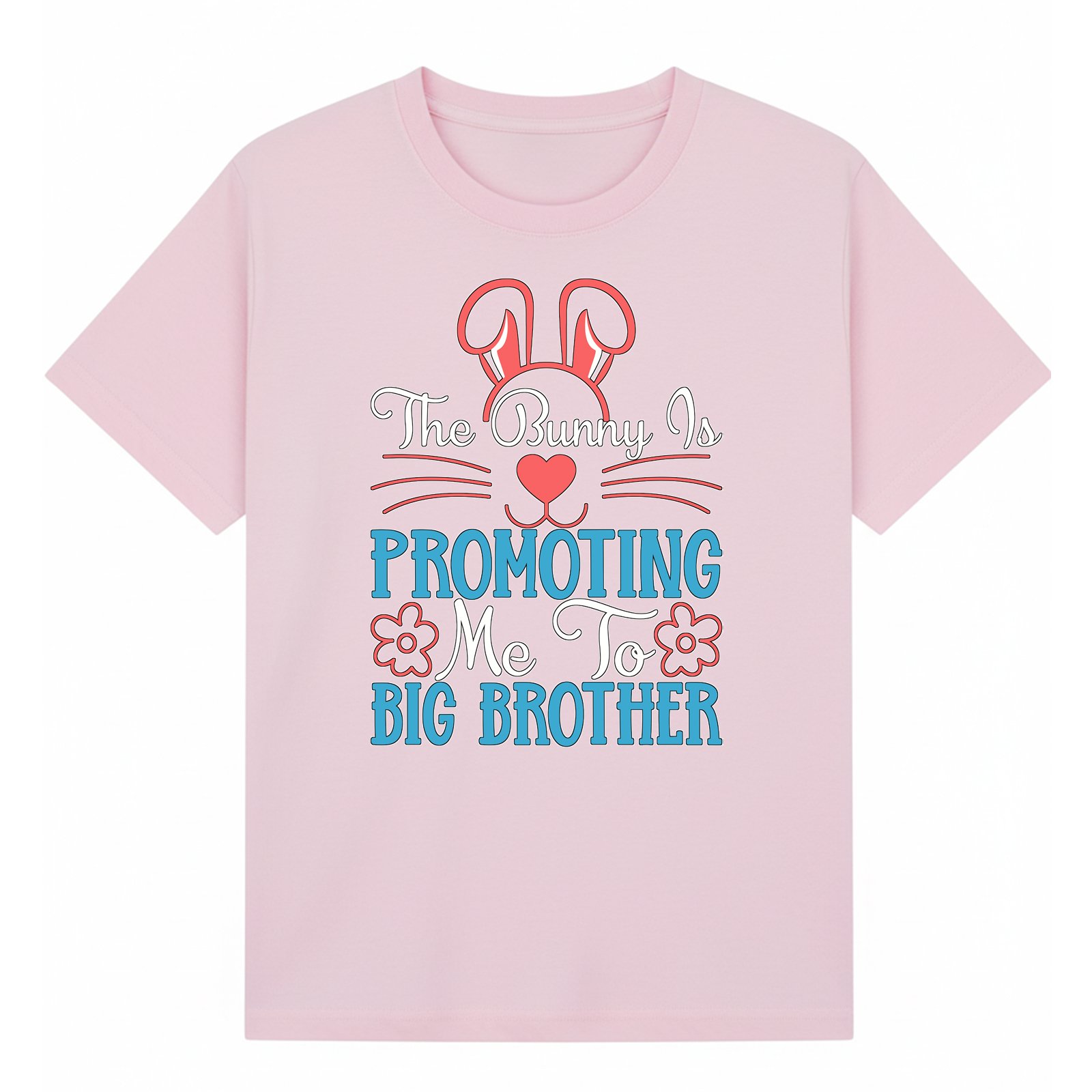 BGBRO58 artwork on light pink T-shirt