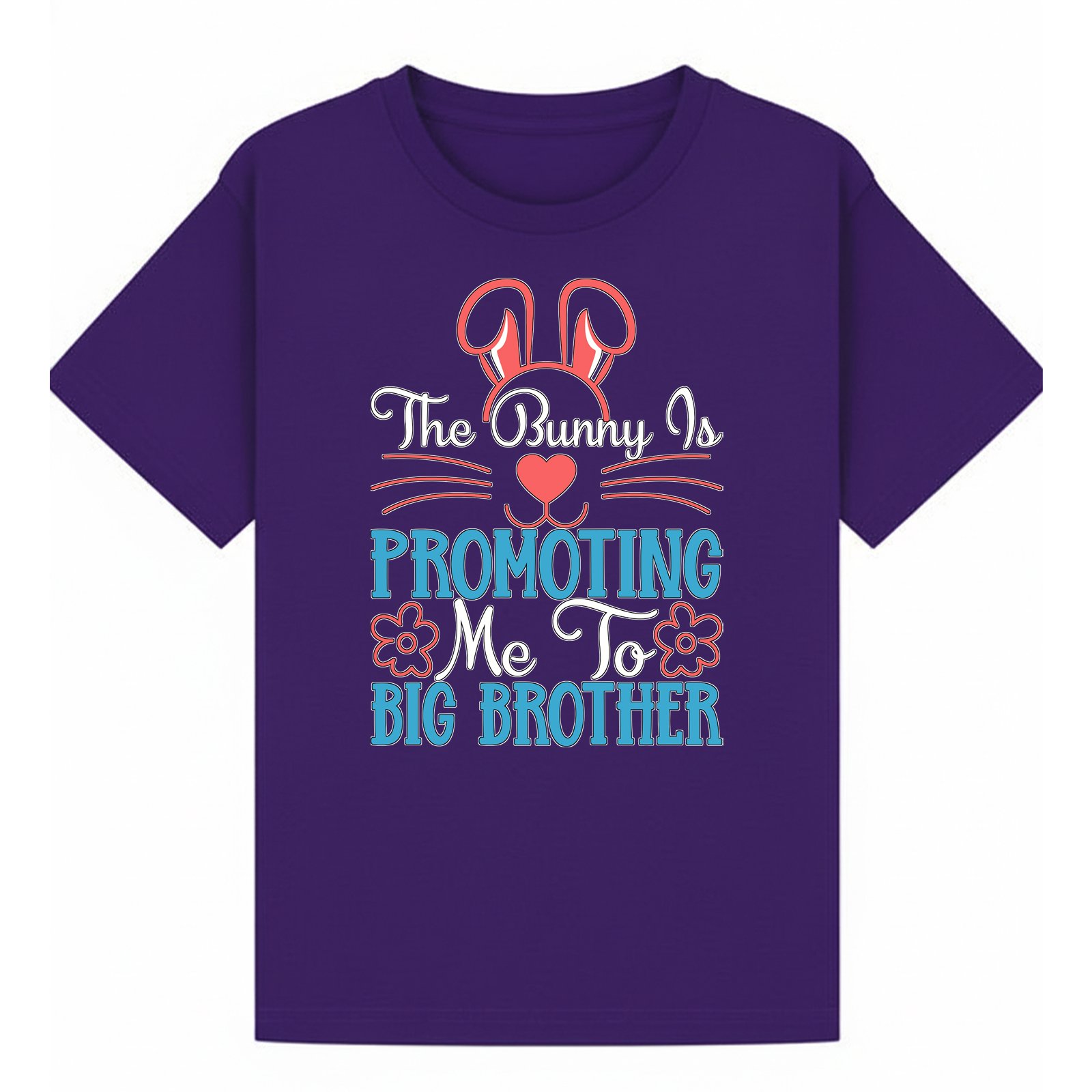 BGBRO58 artwork on purple T-shirt