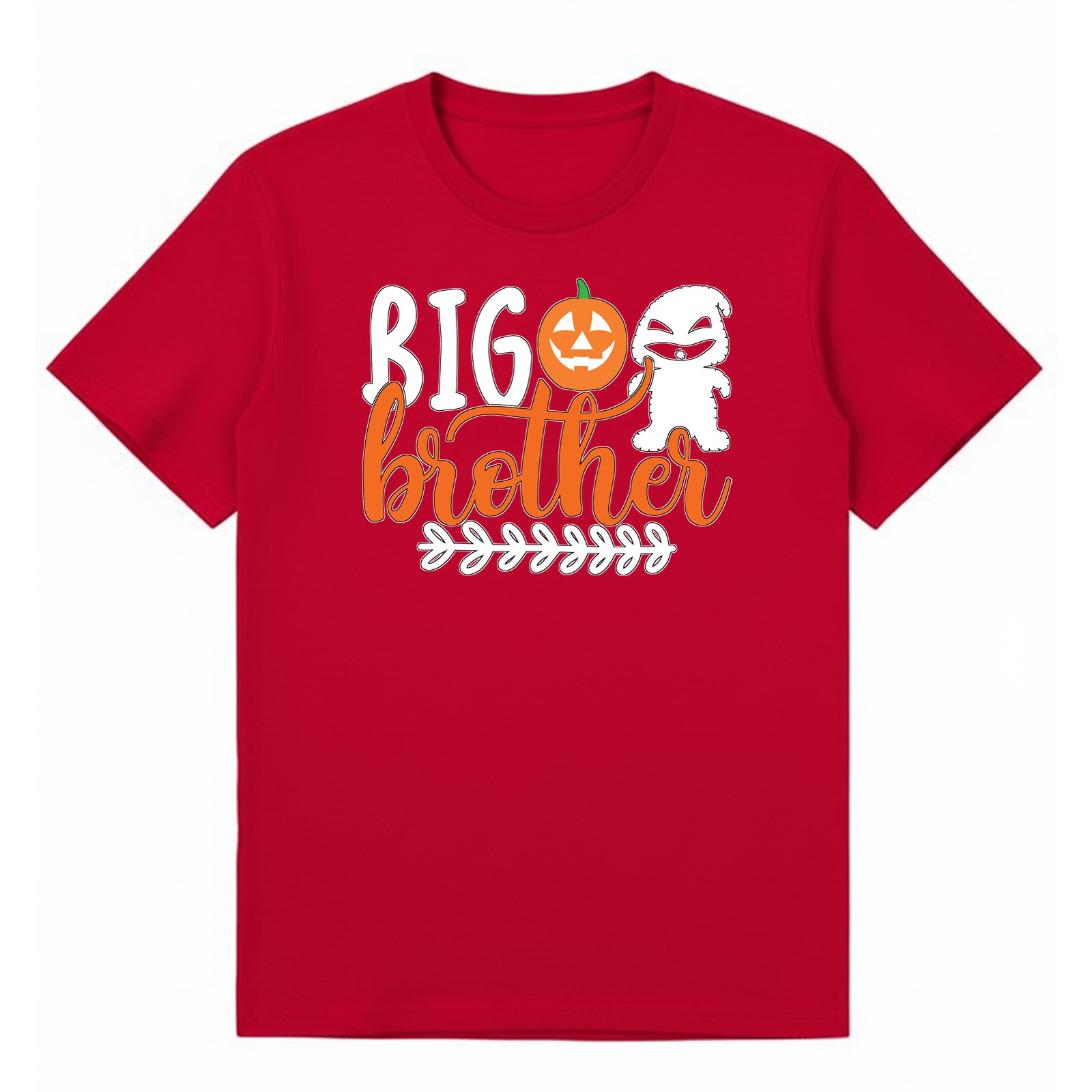 BGBRO60 artwork on red T-shirt