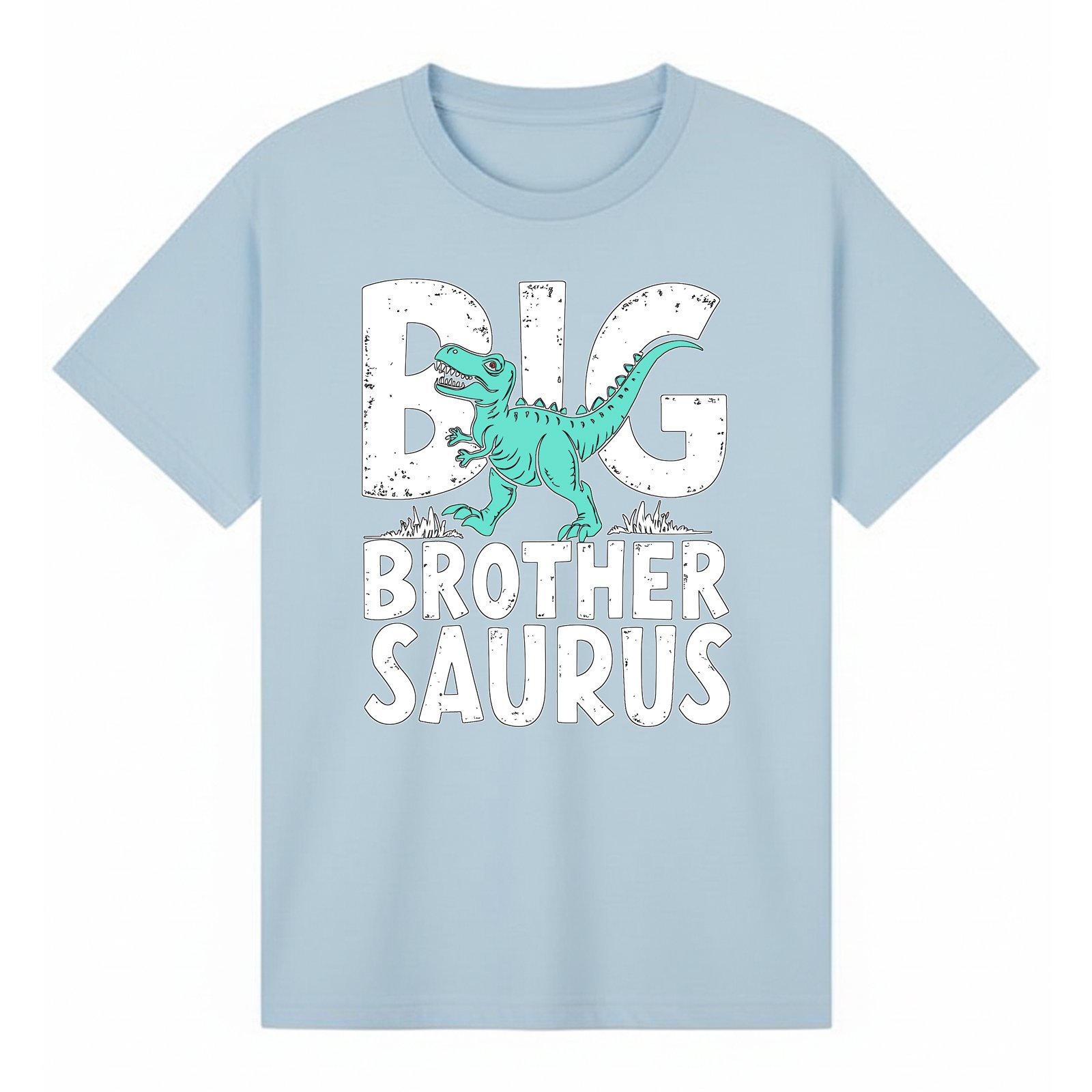 BGBRO63 artwork on light blue T-shirt