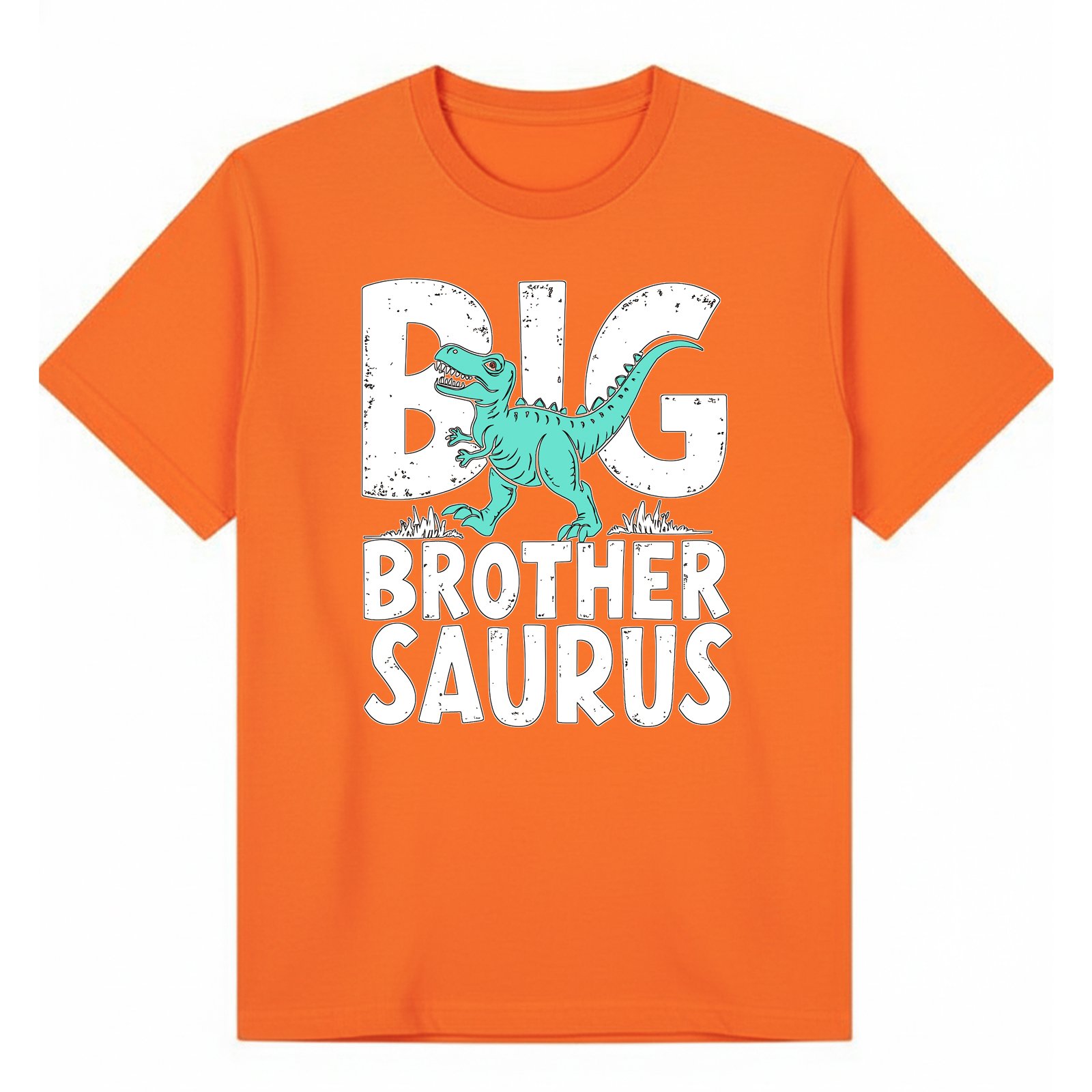 BGBRO63 artwork on orange T-shirt