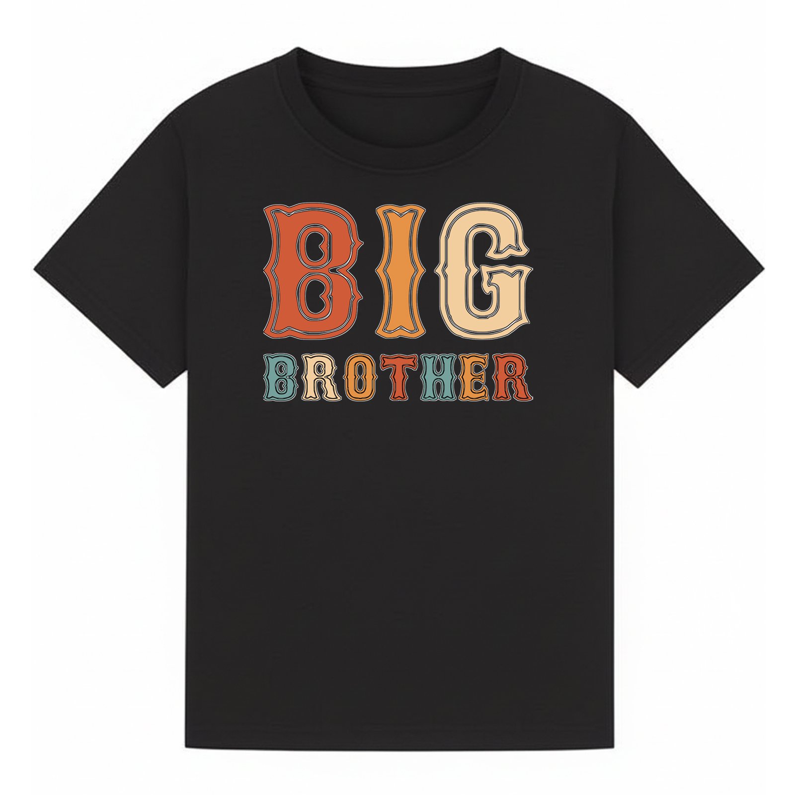 BGBRO64 artwork on black T-shirt