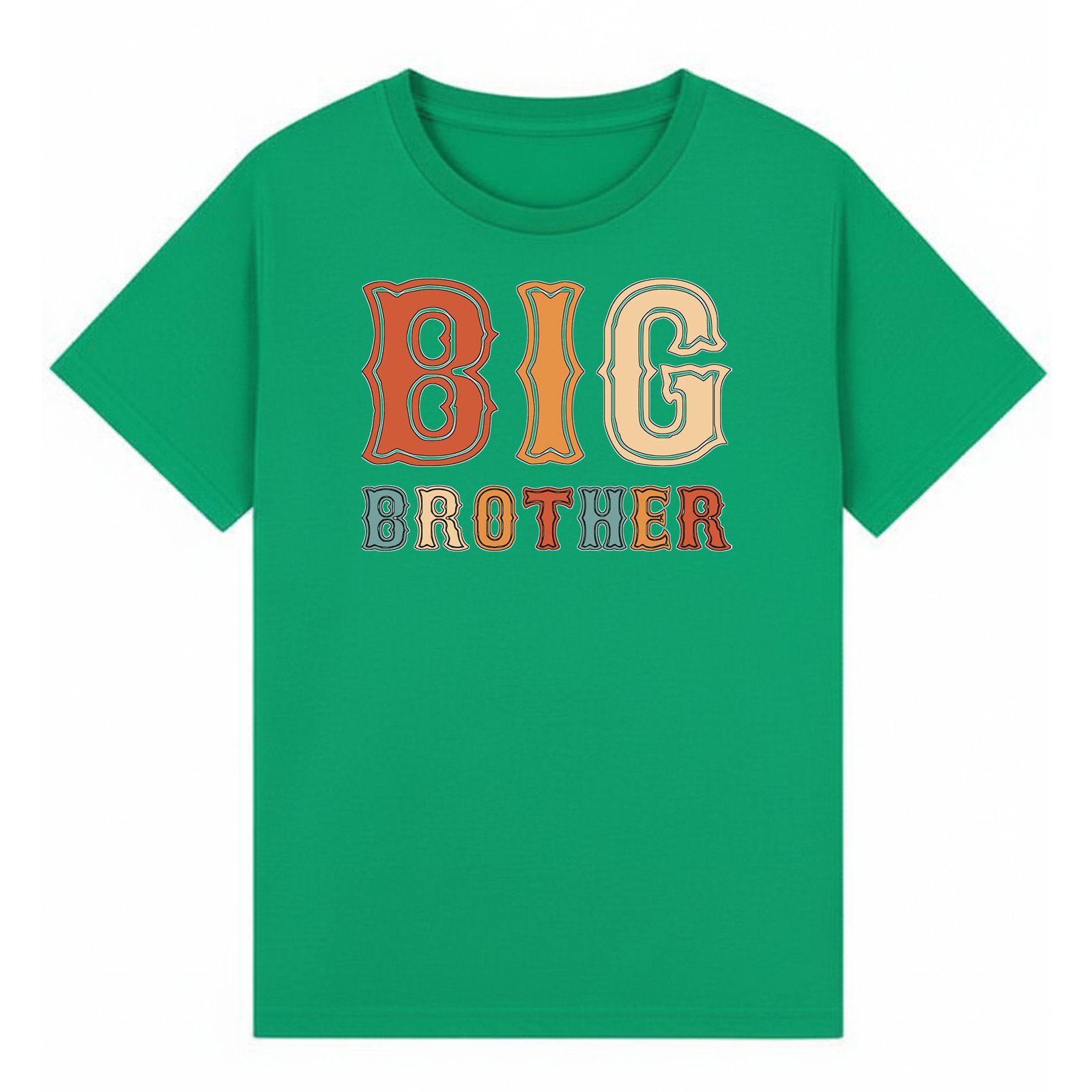 BGBRO64 artwork on irish green T-shirt