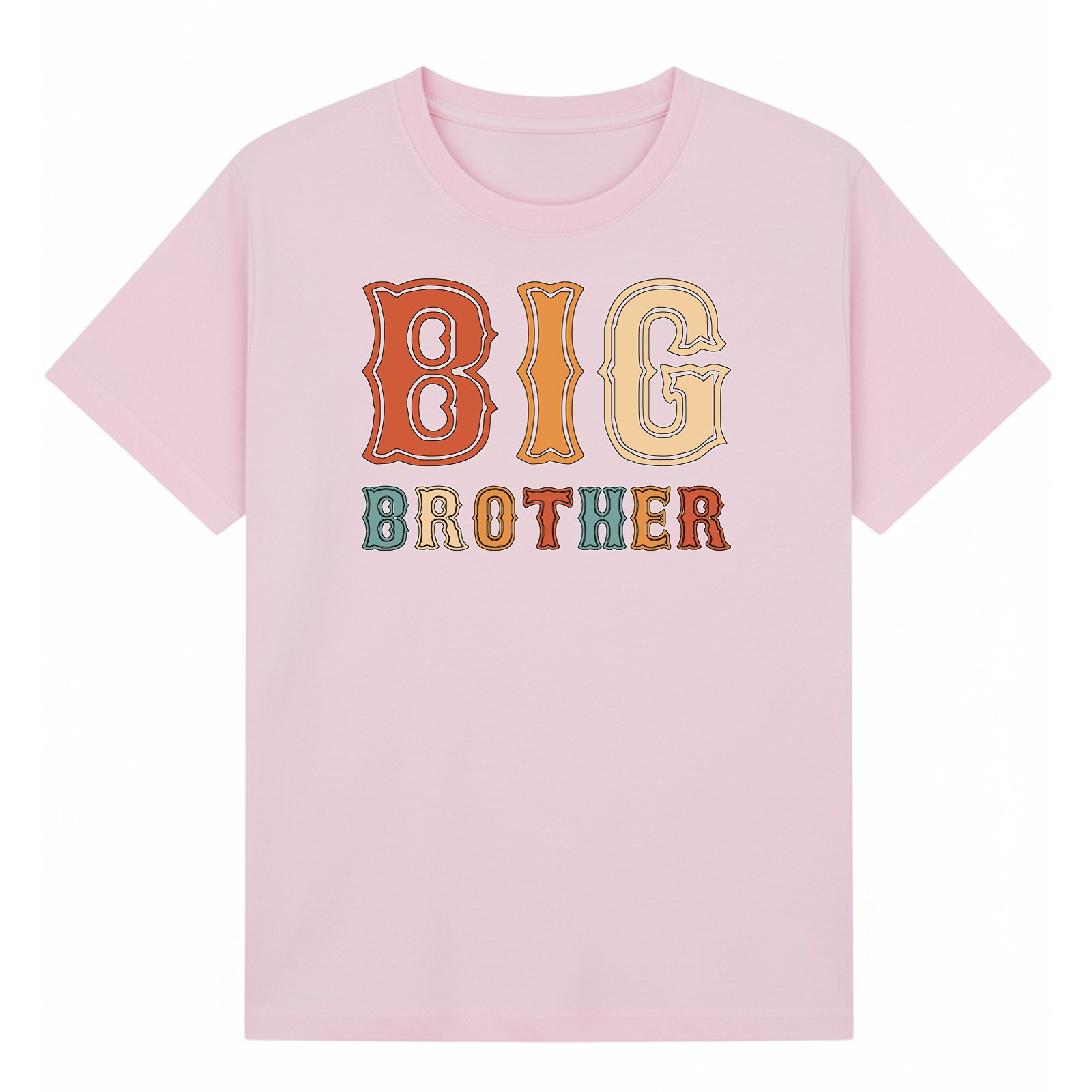 BGBRO64 artwork on light pink T-shirt