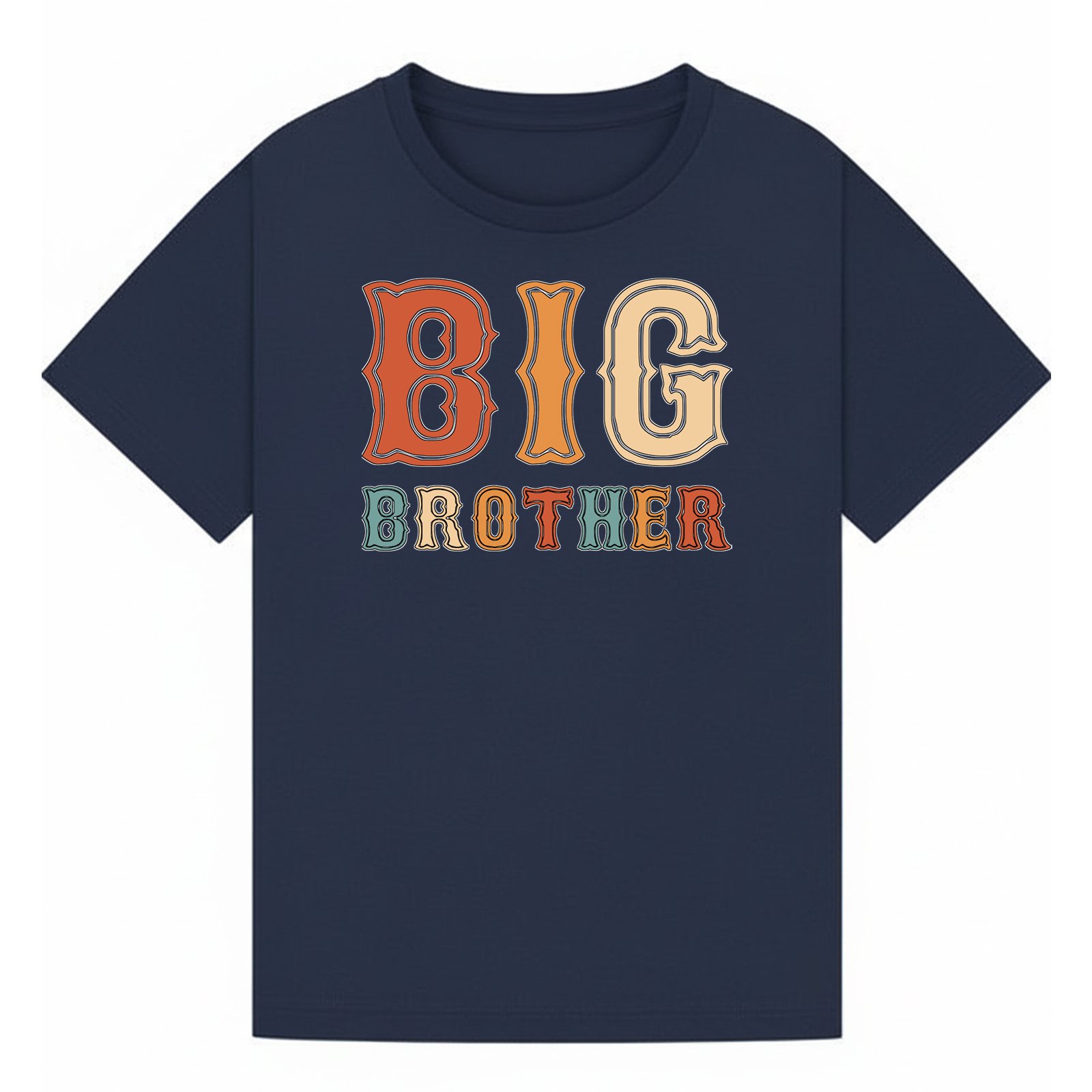 BGBRO64 artwork on navy T-shirt