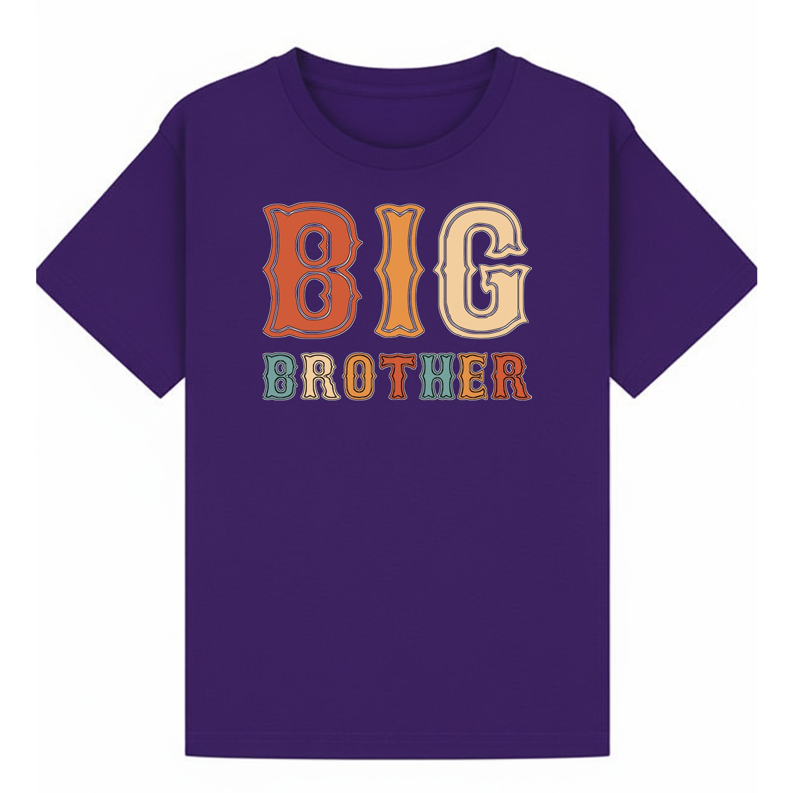 BGBRO64 artwork on purple T-shirt