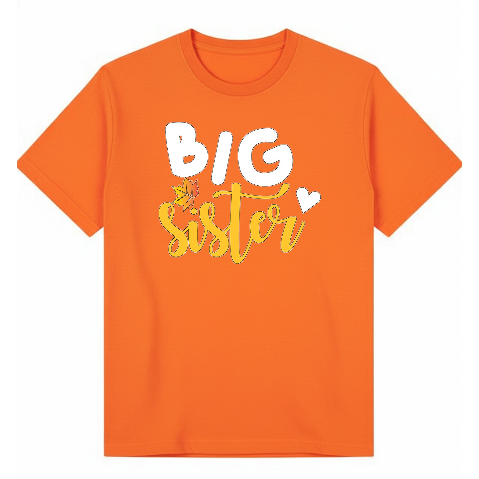 BGSIS02 artwork on orange T-shirt
