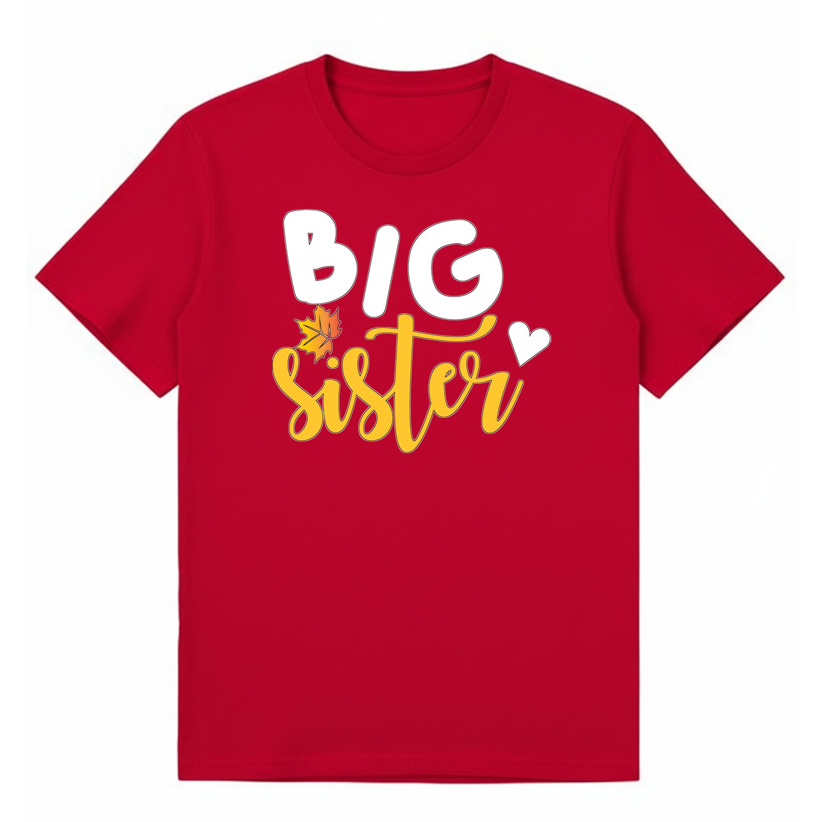 BGSIS02 artwork on red T-shirt