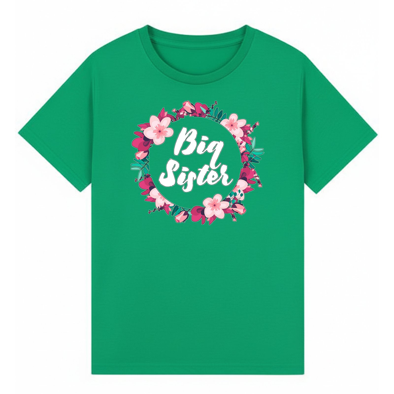 BGSIS03 artwork on irish green T-shirt