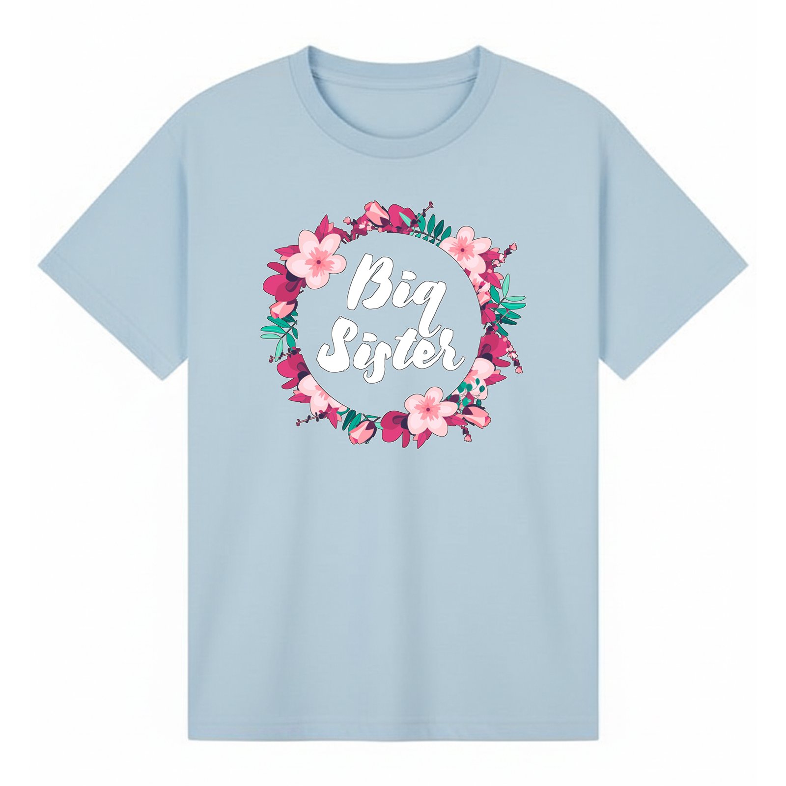 BGSIS03 artwork on light blue T-shirt