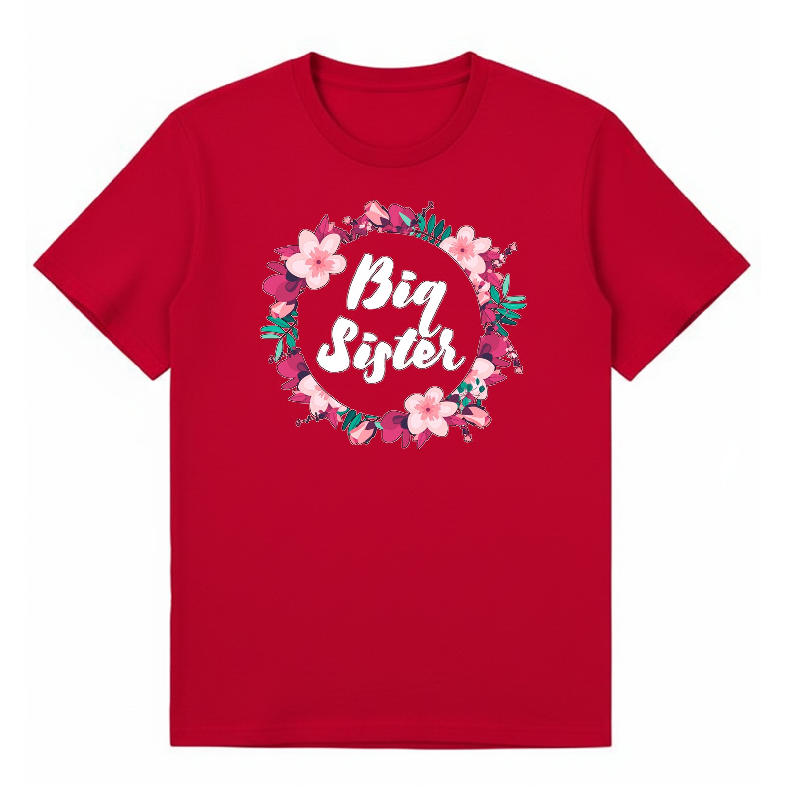 BGSIS03 artwork on red T-shirt