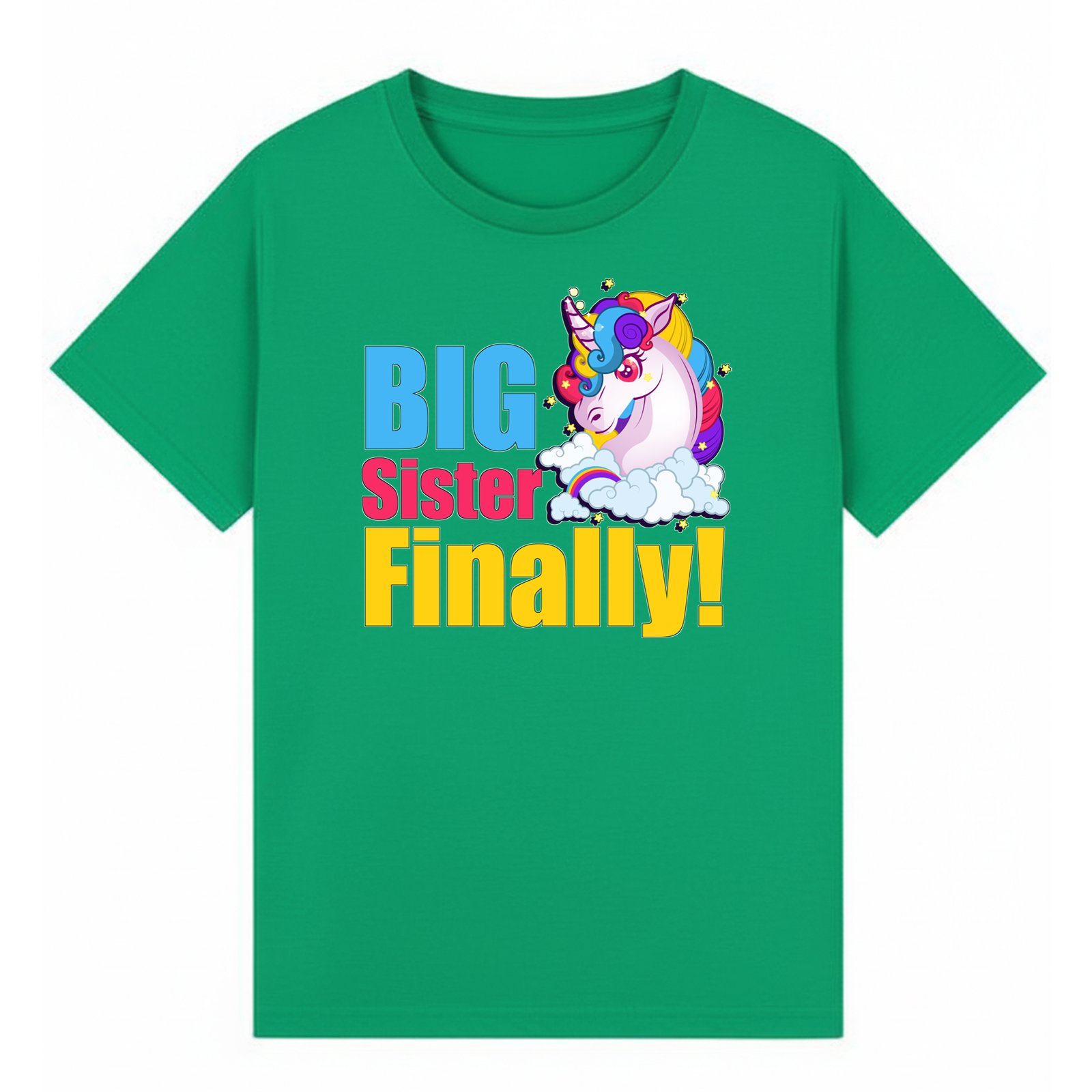 BGSIS08 artwork on irish green T-shirt