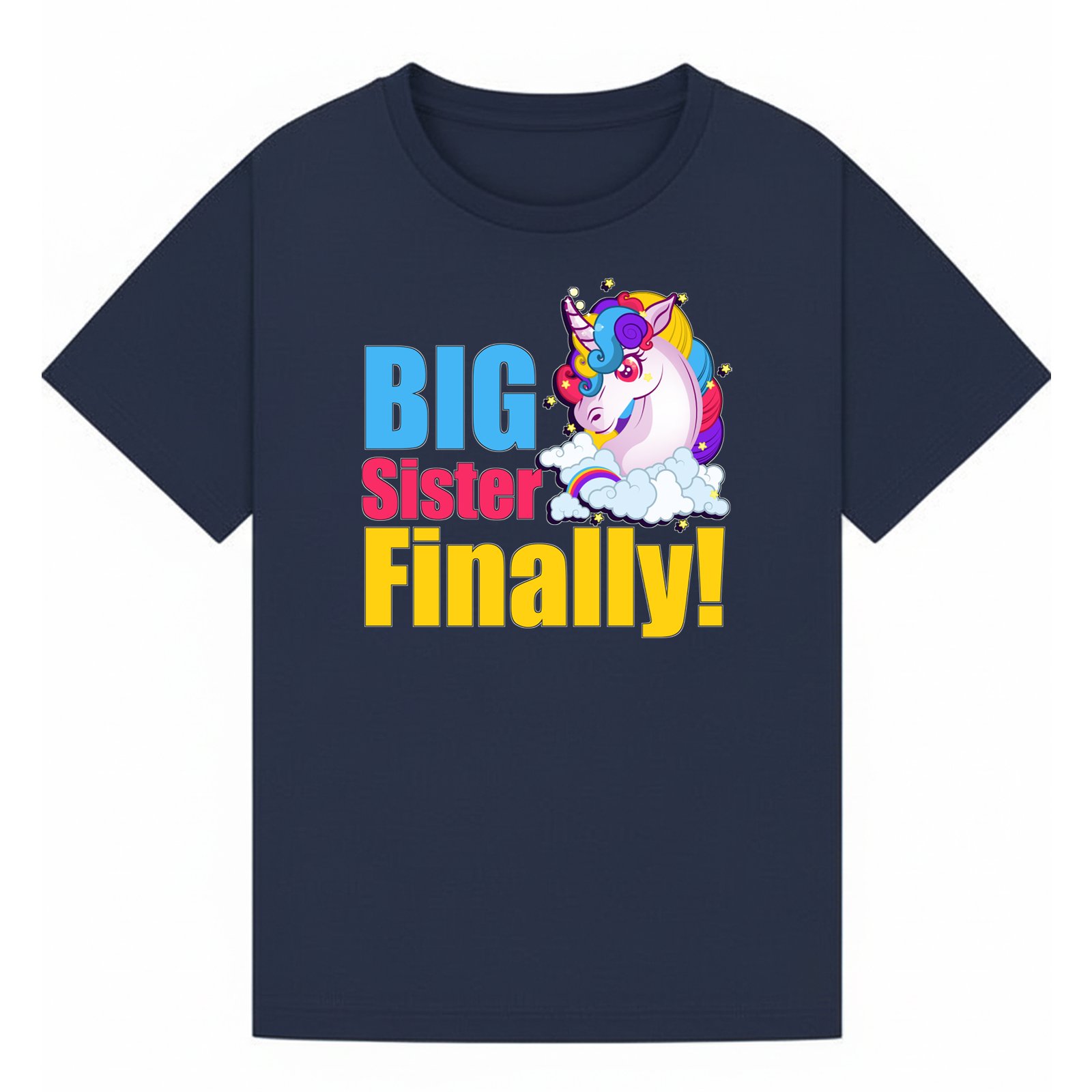 BGSIS08 artwork on navy T-shirt